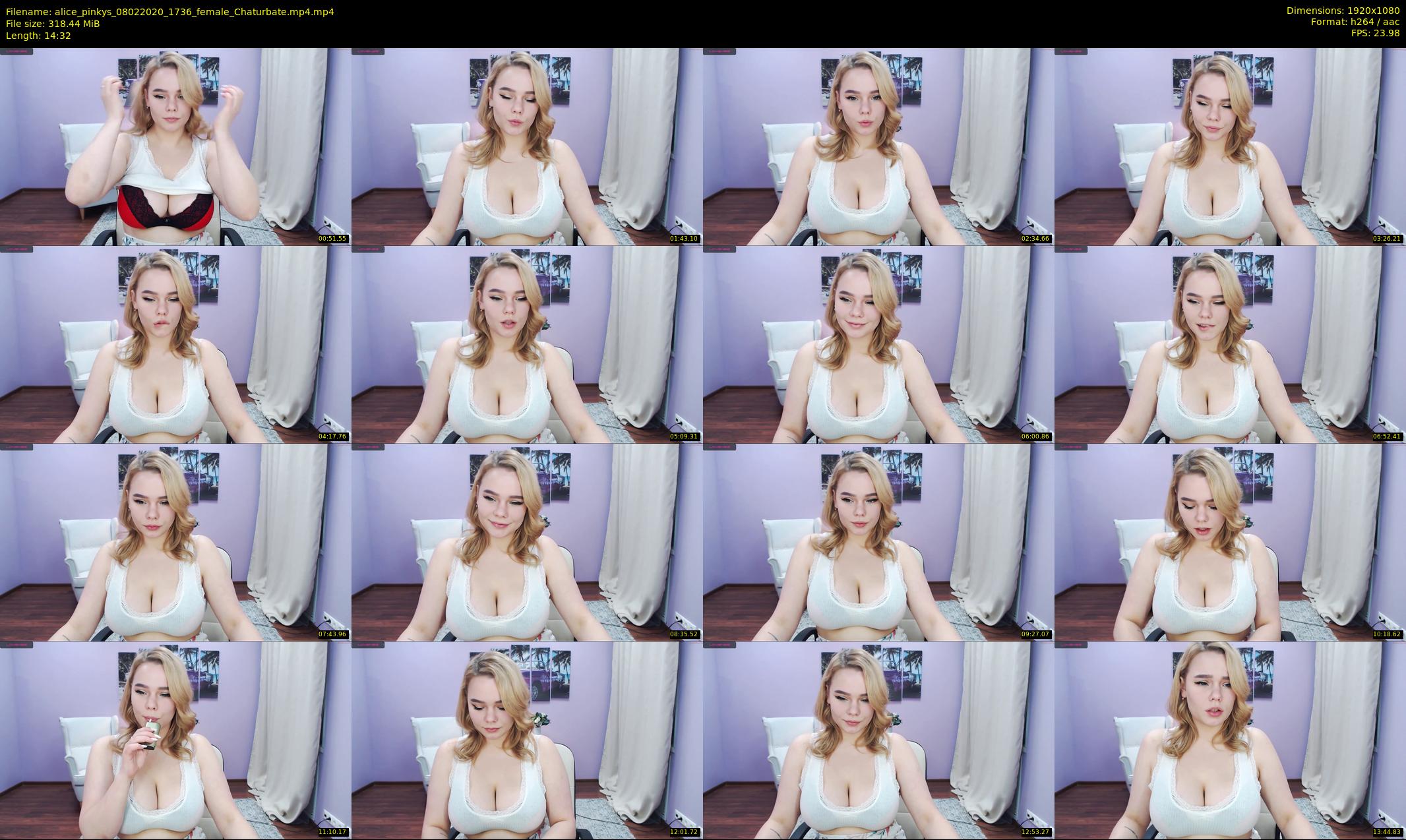 alice_pinkys — 15 minute Chaturbate female cam show recording, 1080p, Feb 8, 2020