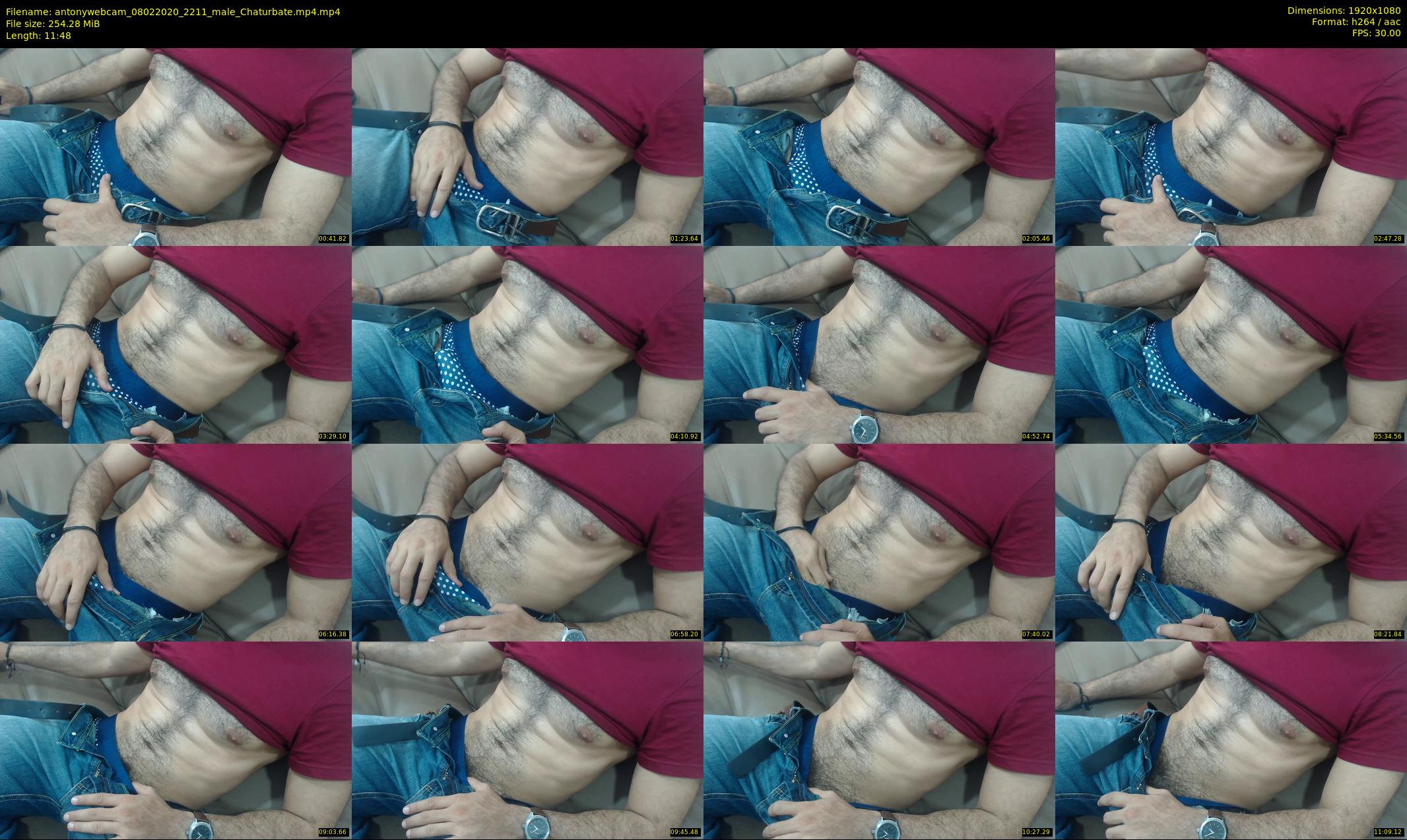 antonywebcam — 12 minute Chaturbate male cam show recording, 1080p, Feb 8, 2020