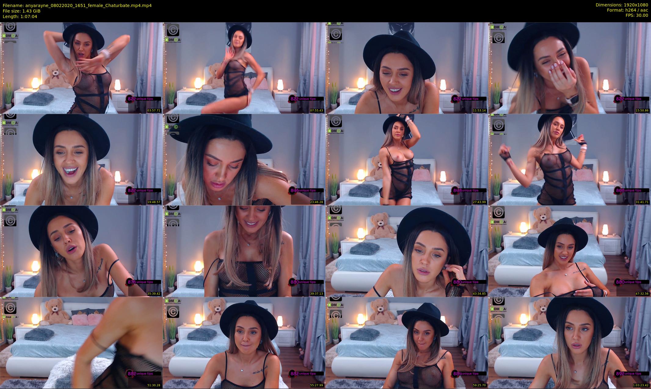 anyarayne — 68 minute Chaturbate female cam show recording, 1080p, Feb 8, 2020