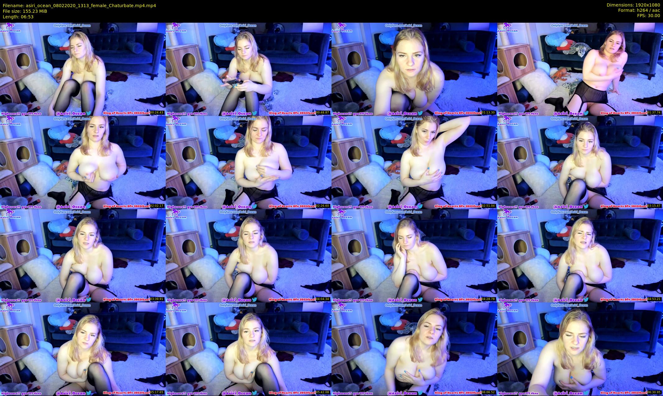 asiri_ocean — 7 minute Chaturbate female cam show recording, 1080p, Feb 8, 2020
