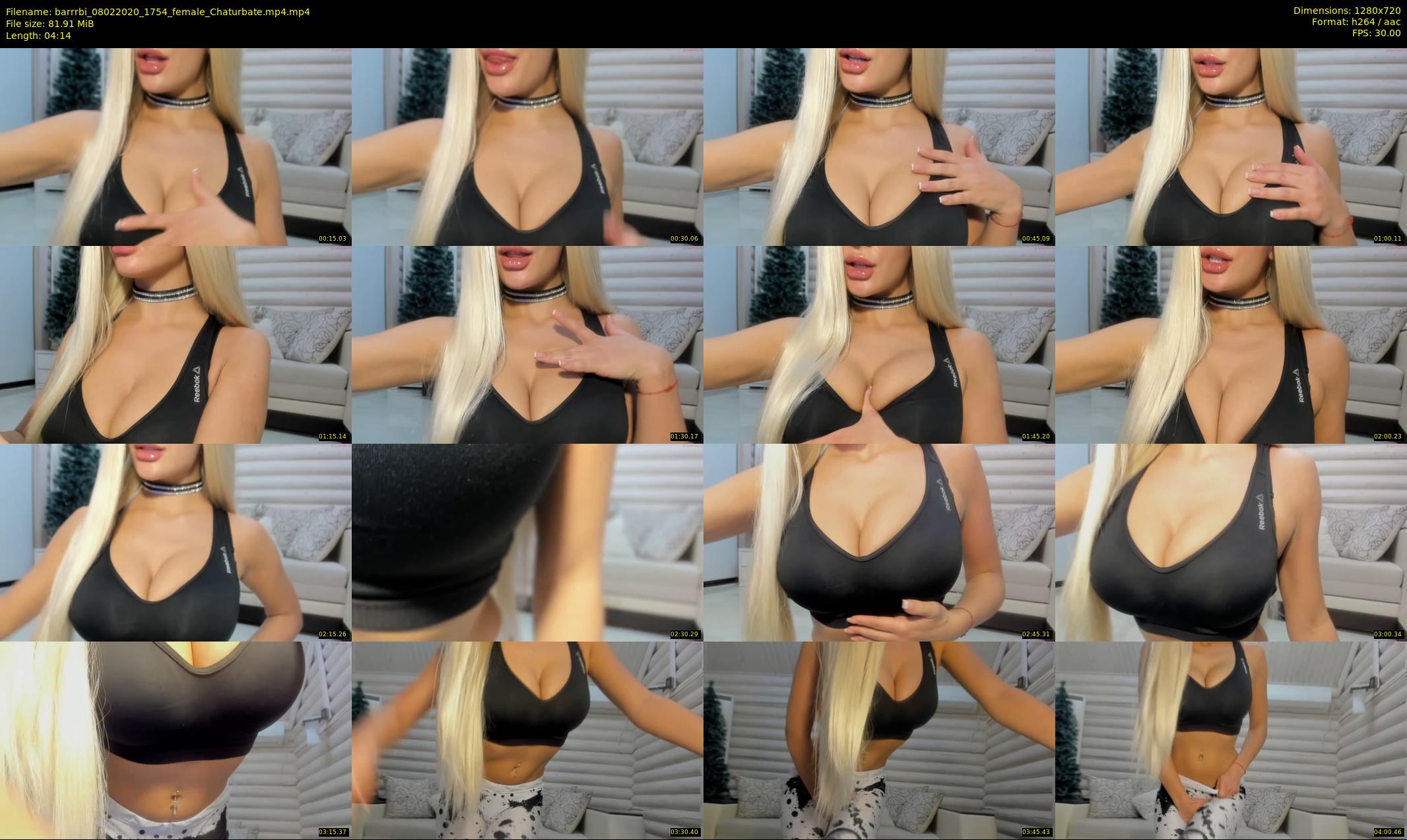 barrrbi — 5 minute Chaturbate female cam show recording, 720p, Feb 8, 2020