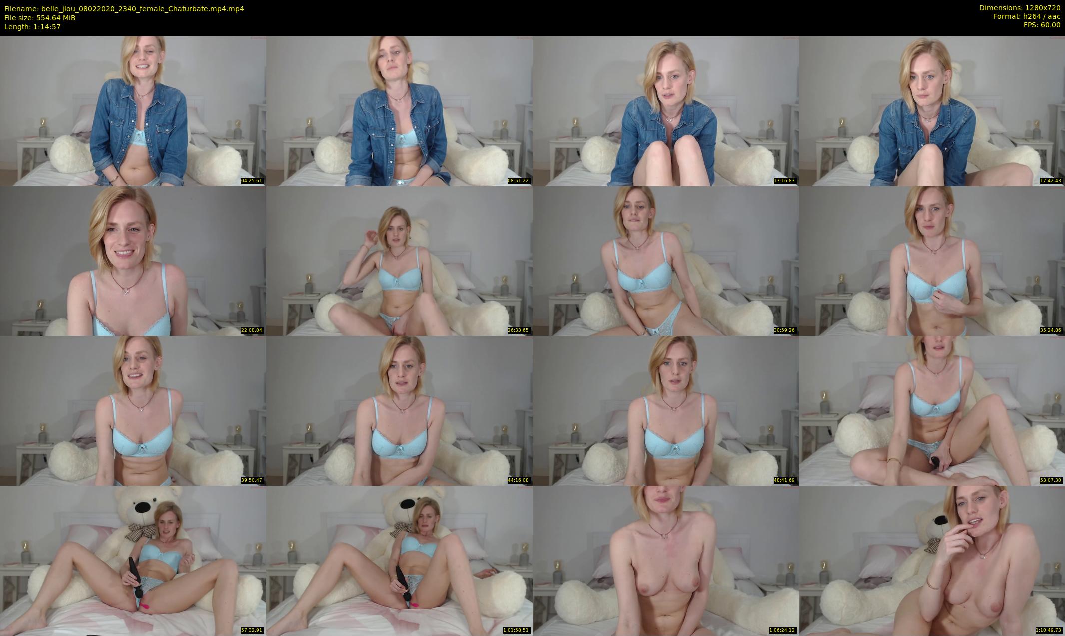 belle_jlou — 75 minute Chaturbate female cam show recording, 720p, Feb 8, 2020