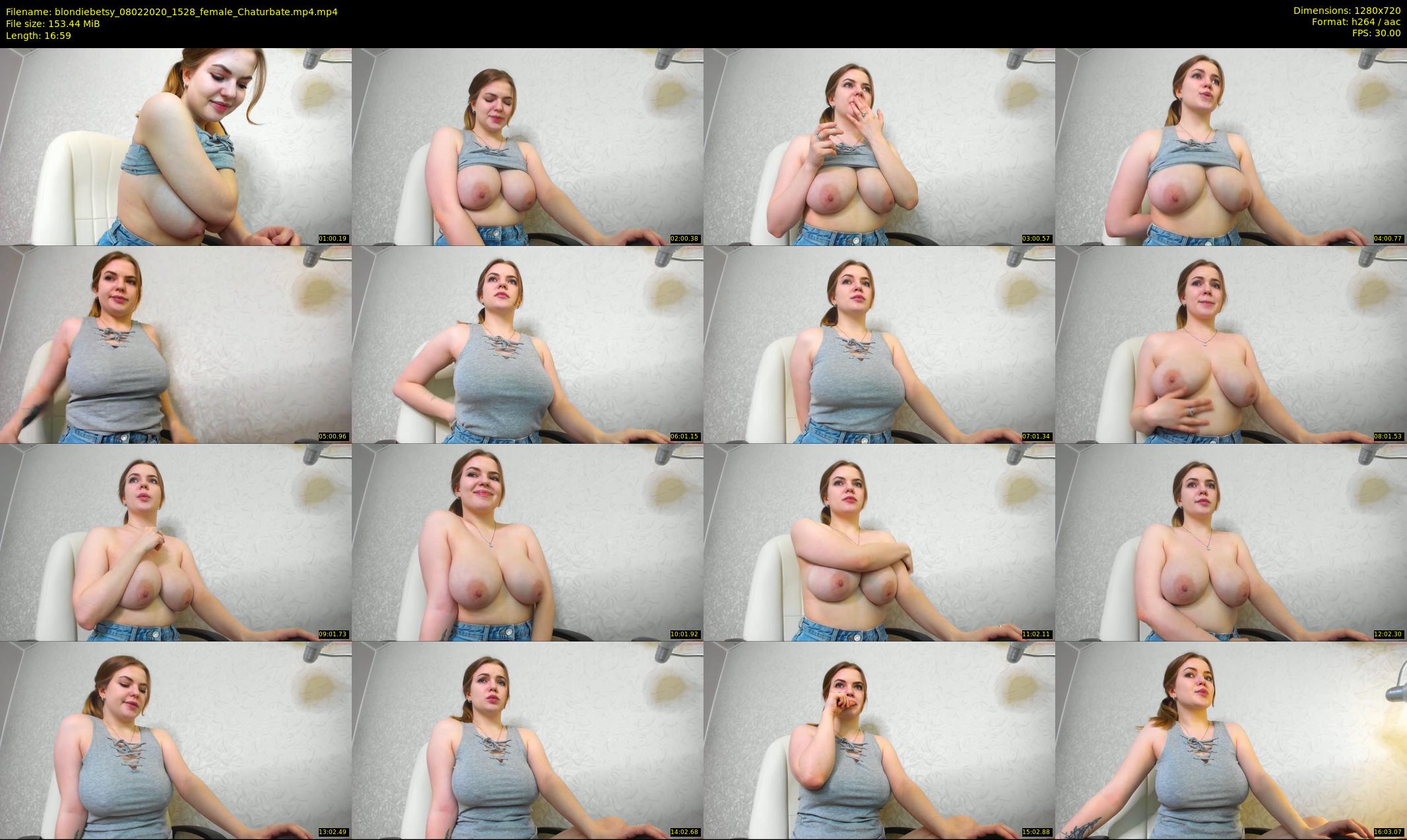 blondiebetsy — 17 minute Chaturbate female cam show recording, 720p, Feb 8, 2020