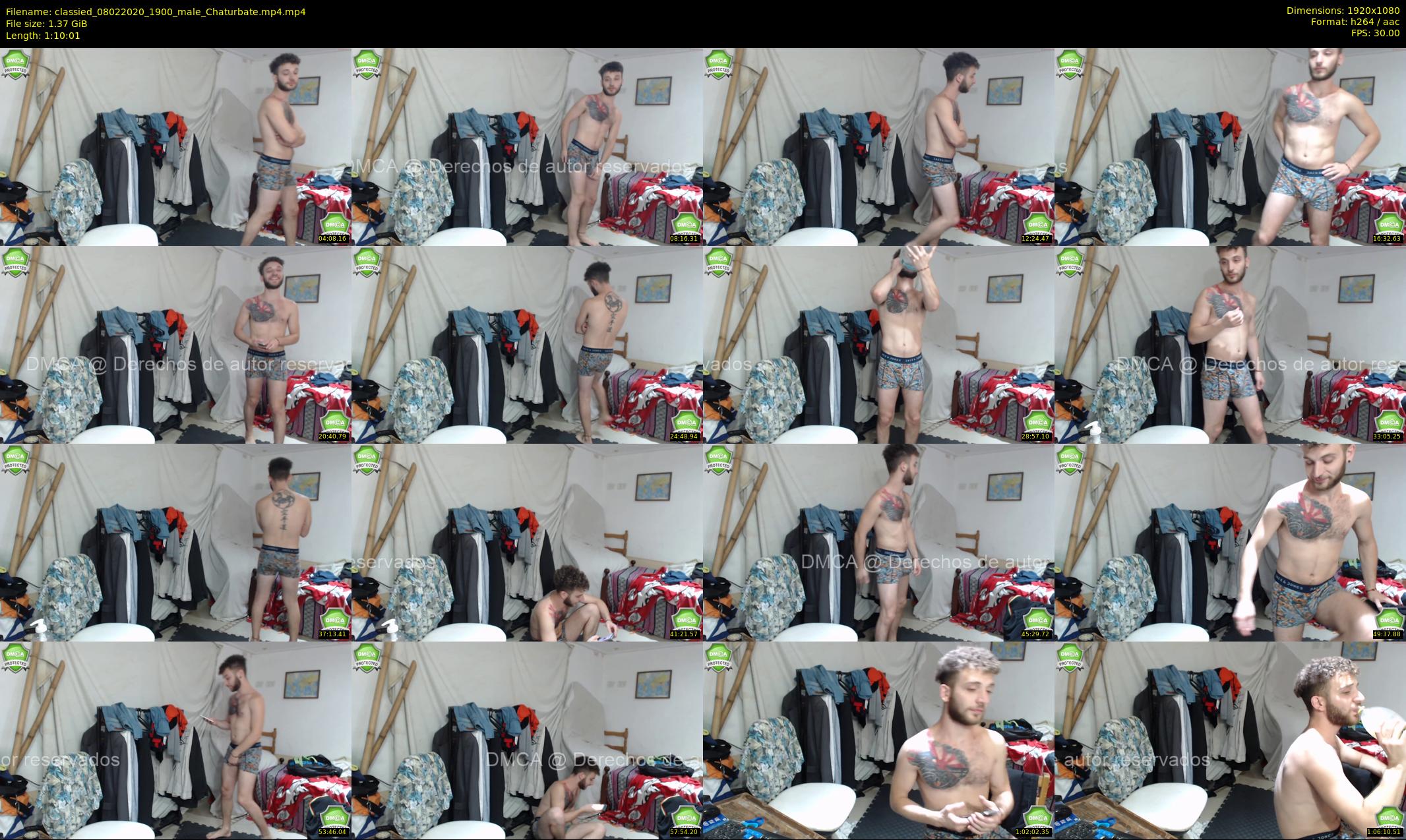 classied — 71 minute Chaturbate male cam show recording, 1080p, Feb 8, 2020