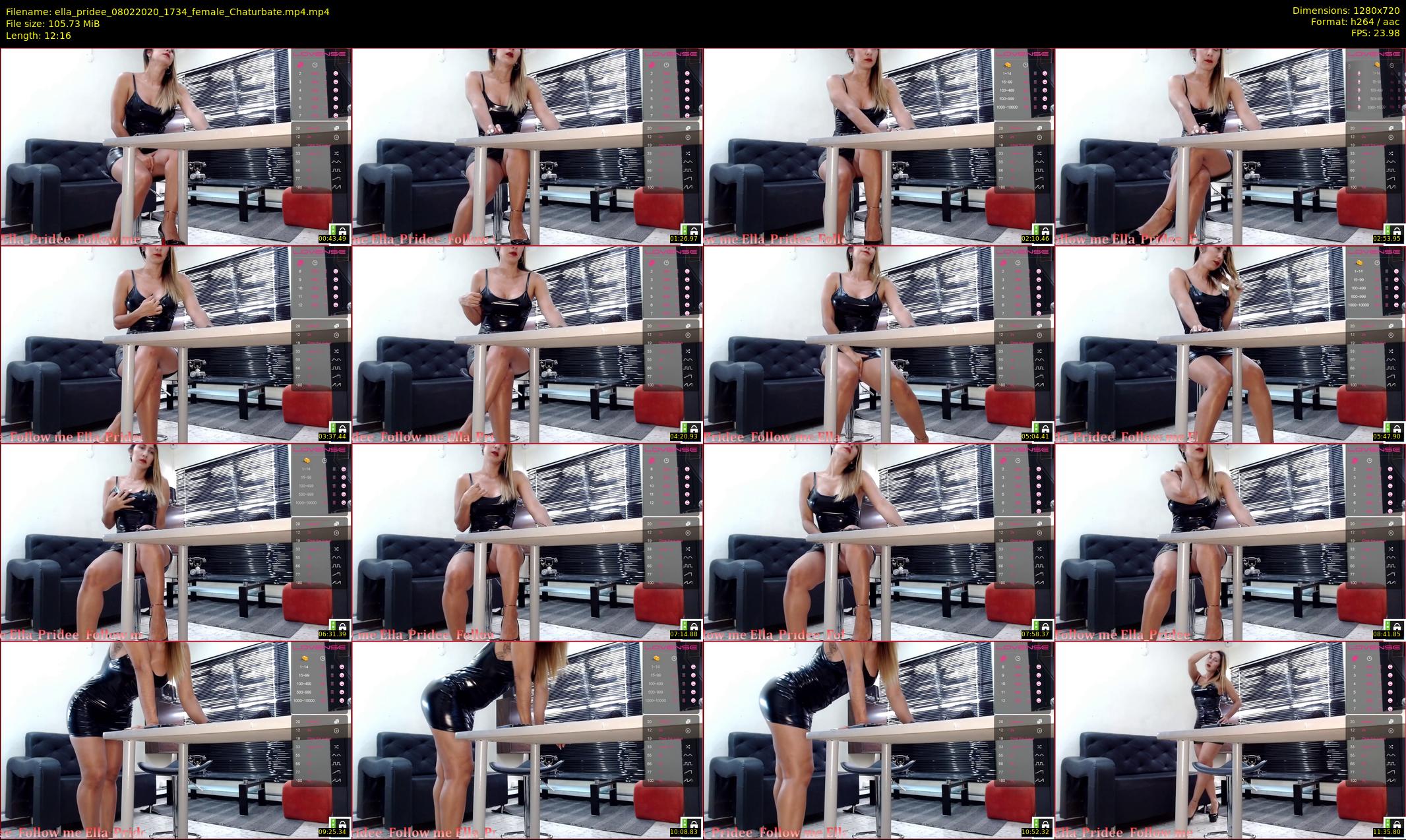ella_pridee — 13 minute Chaturbate female cam show recording, 720p, Feb 8, 2020