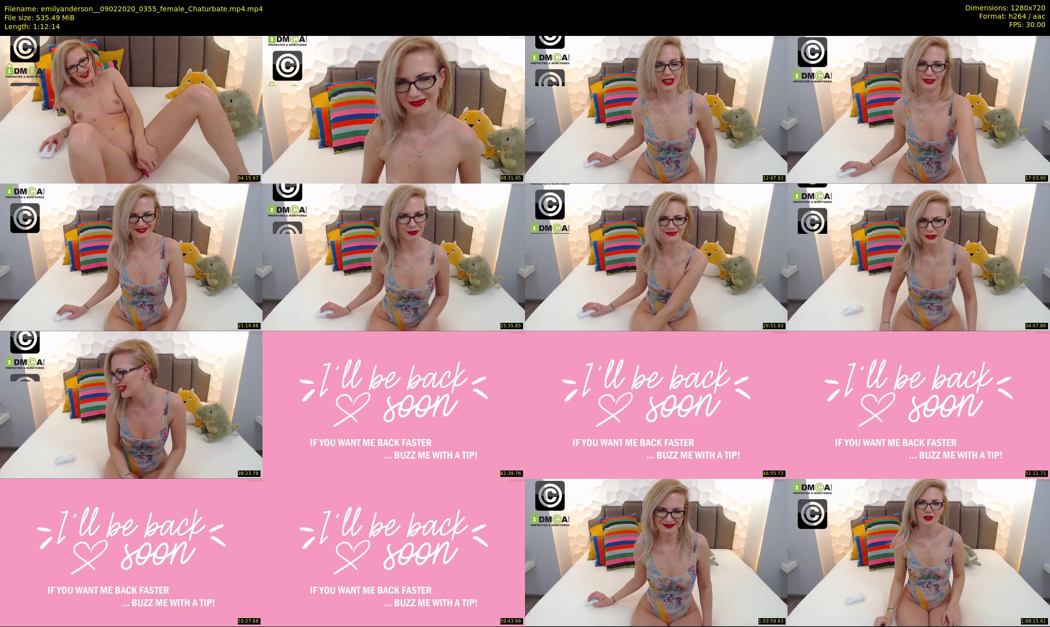 emilyanderson_ — 73 minute Chaturbate female cam show recording, 720p, Feb 9, 2020