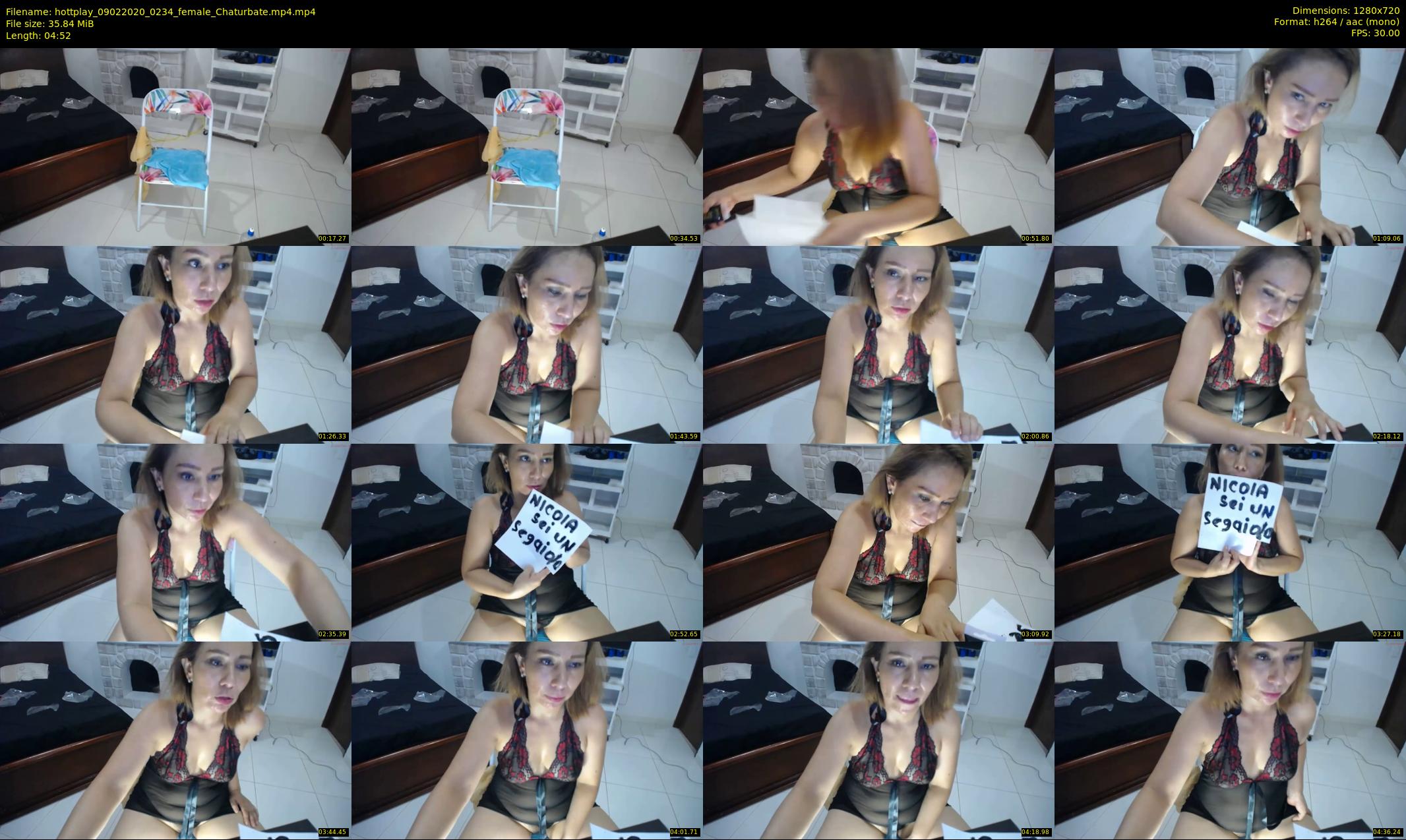 hottplay — 5 minute Chaturbate female cam show recording, 720p, Feb 9, 2020