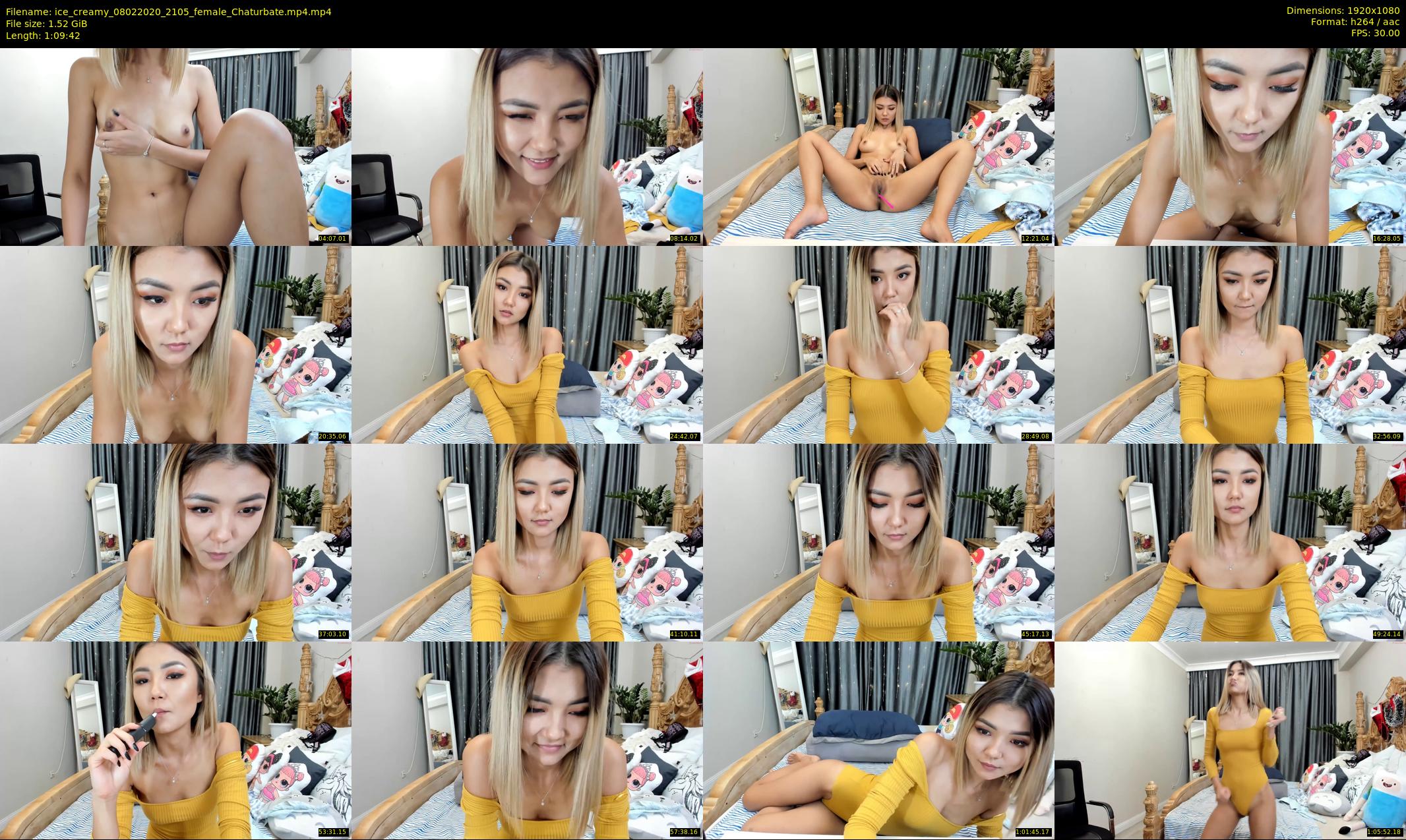 ice_creamy — 70 minute Chaturbate female cam show recording, 1080p, Feb 8, 2020