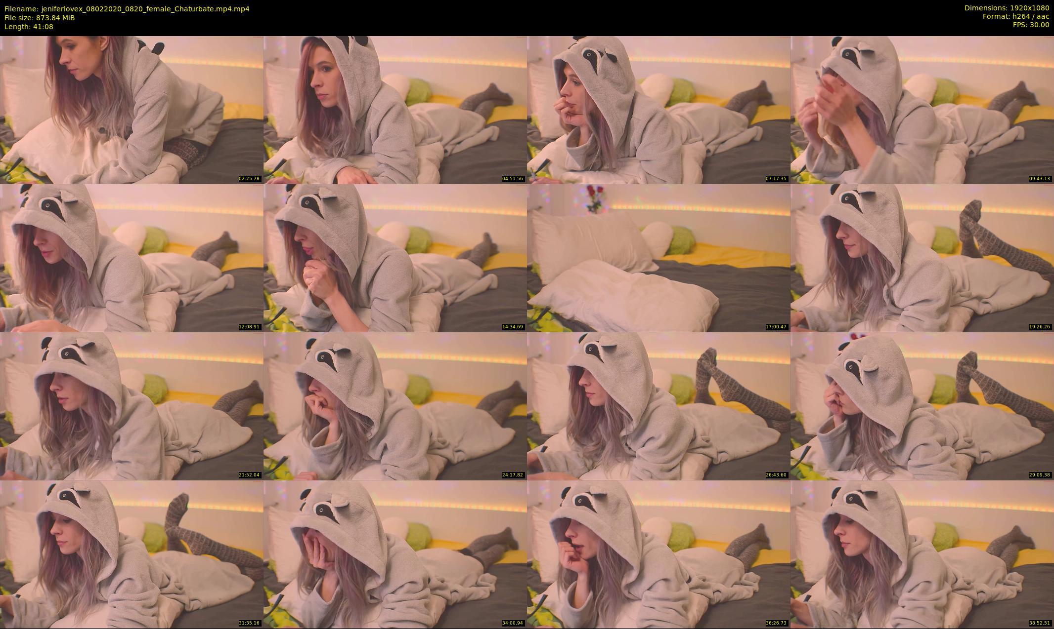 jeniferlovex — 42 minute Chaturbate female cam show recording, 1080p, Feb 8, 2020