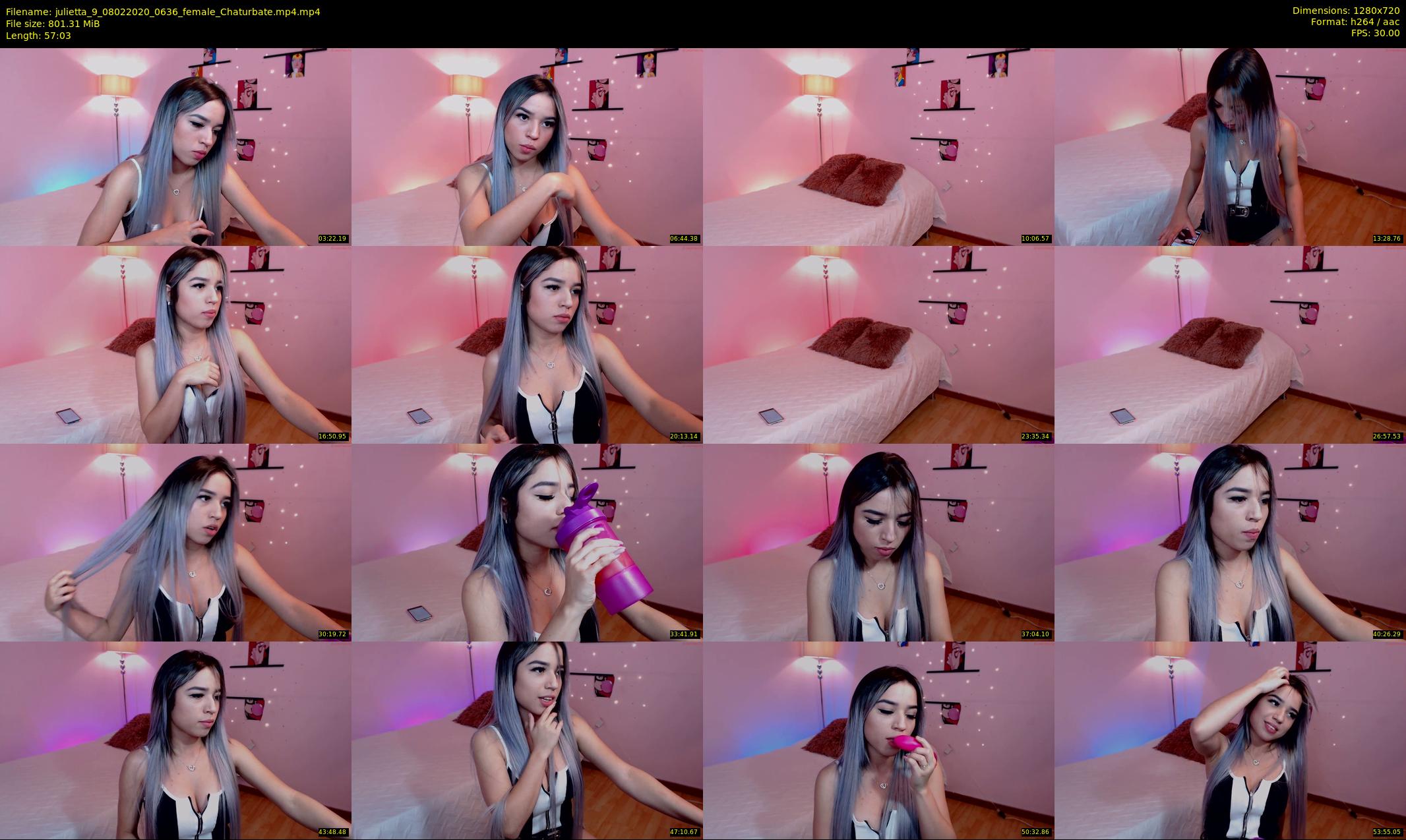 julietta_9 — 58 minute Chaturbate female cam show recording, 720p, Feb 8, 2020