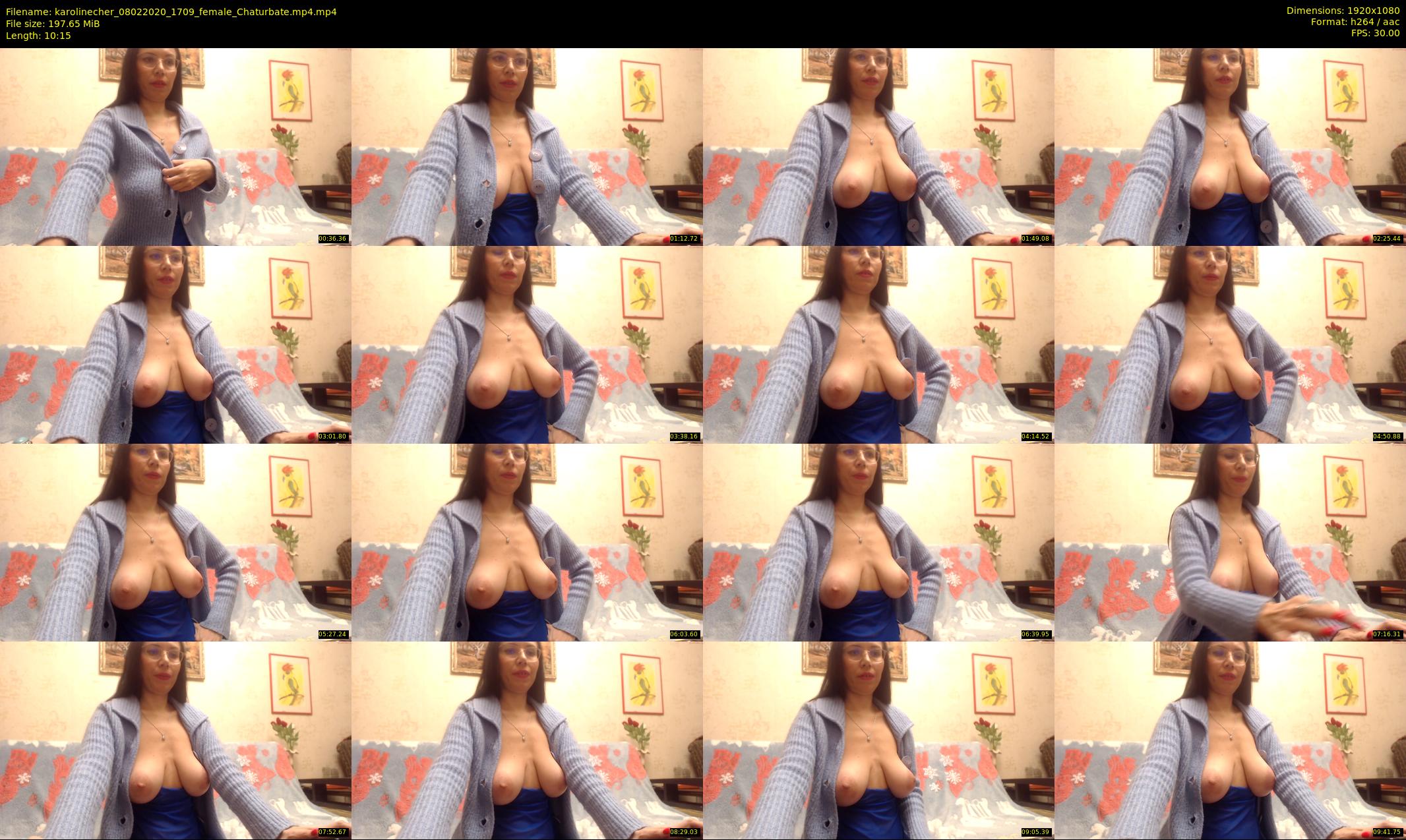 karolinecher — 11 minute Chaturbate female cam show recording, 1080p, Feb 8, 2020