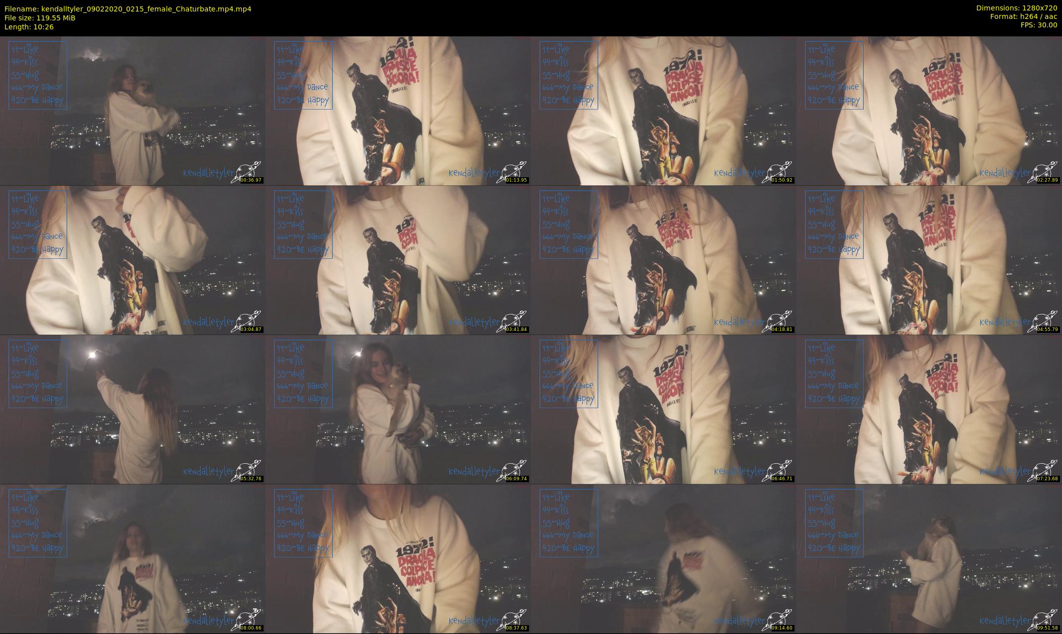 kendalltyler — 11 minute Chaturbate female cam show recording, 720p, Feb 9, 2020