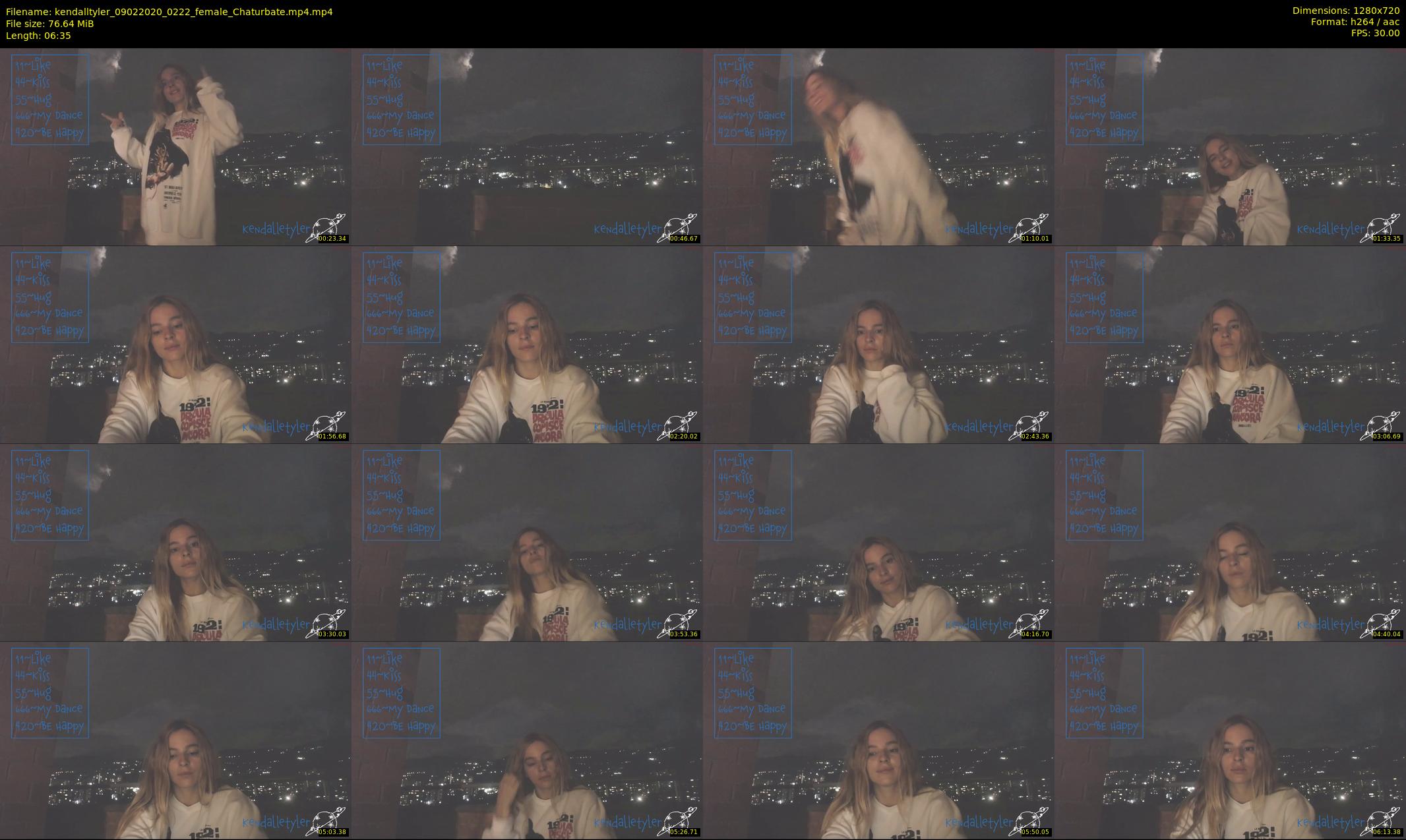kendalltyler — 7 minute Chaturbate female cam show recording, 720p, Feb 9, 2020