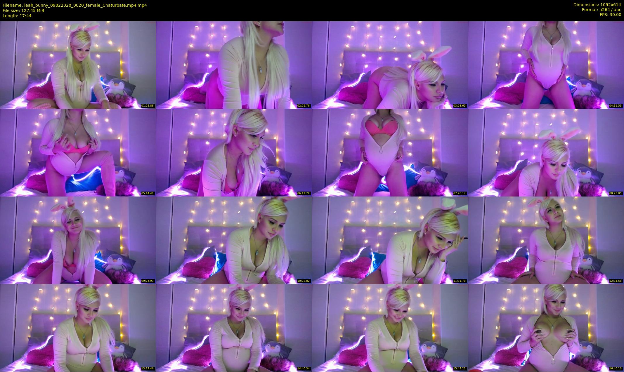 leah_bunny — 18 minute Chaturbate female cam show recording, 480p, Feb 9, 2020