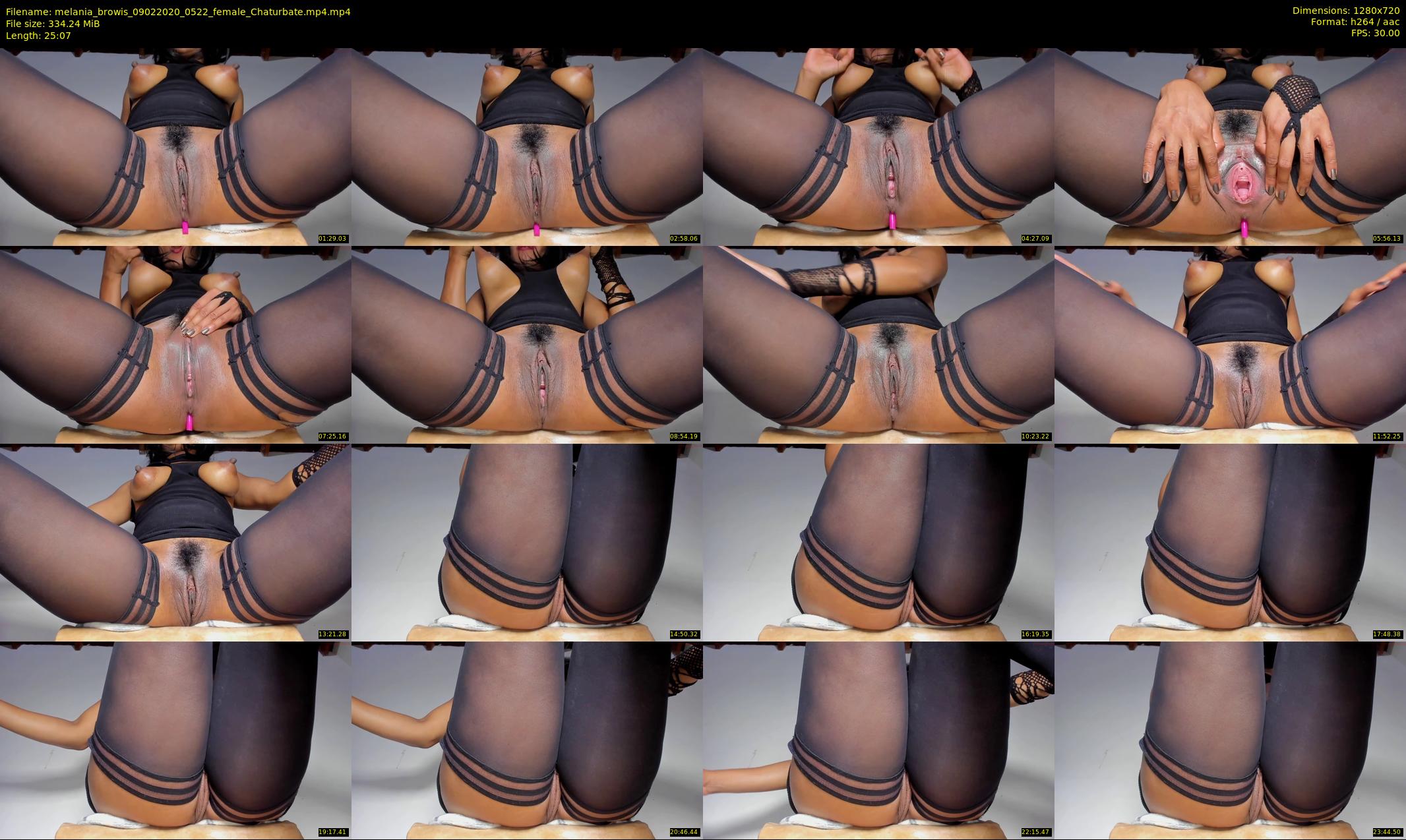 melania_browis — 26 minute Chaturbate female cam show recording, 720p, Feb 9, 2020