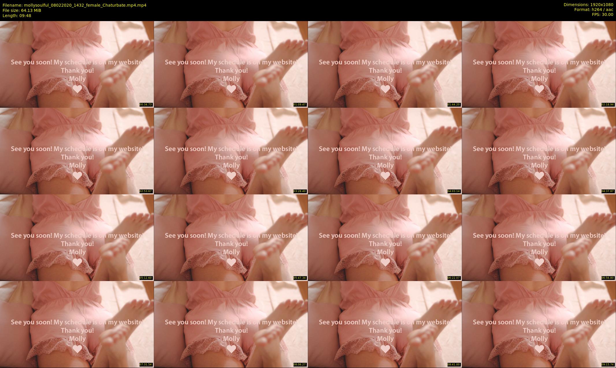 mollysoulful — 10 minute Chaturbate female cam show recording, 1080p, Feb 8, 2020
