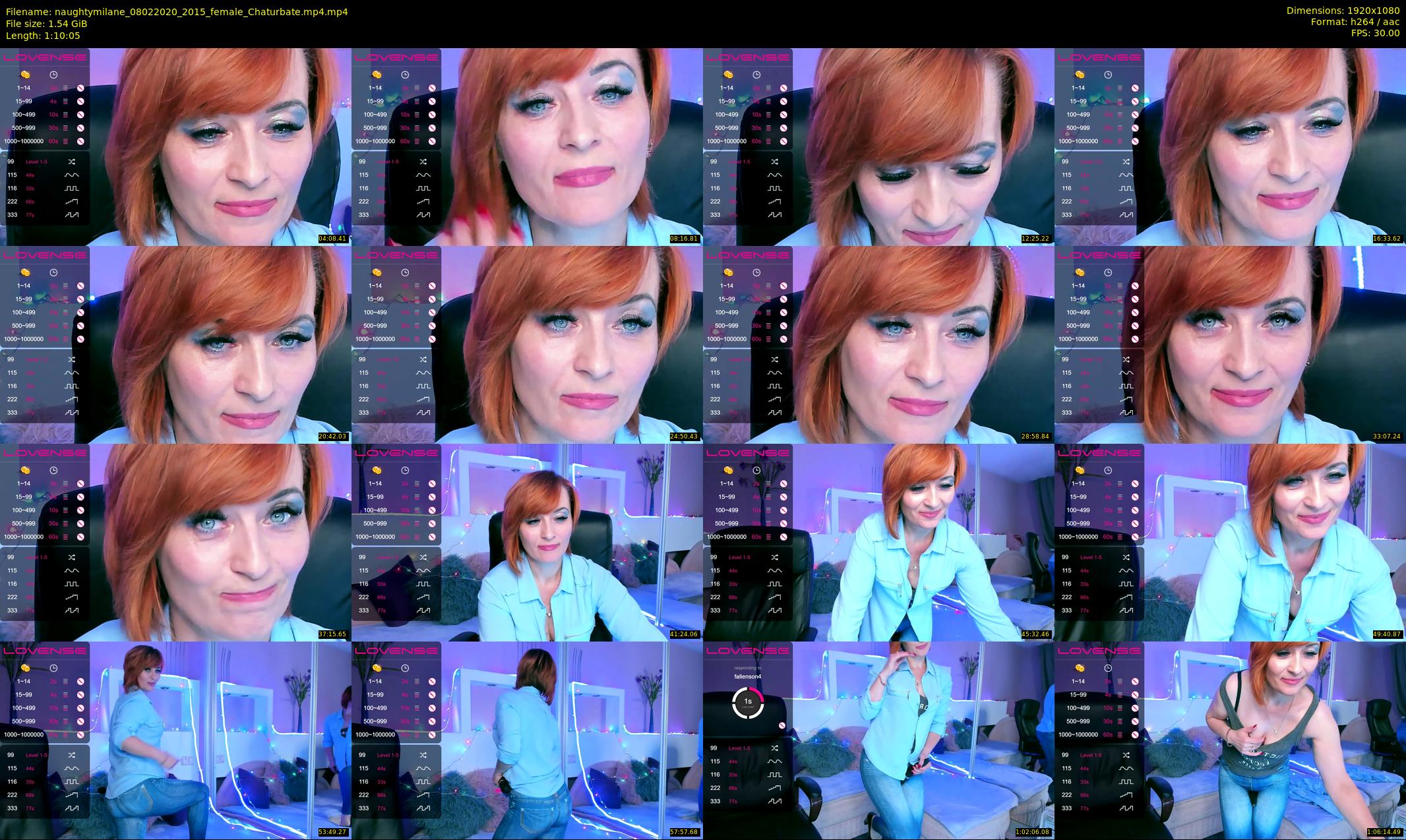 naughtymilane — 71 minute Chaturbate female cam show recording, 1080p, Feb 8, 2020