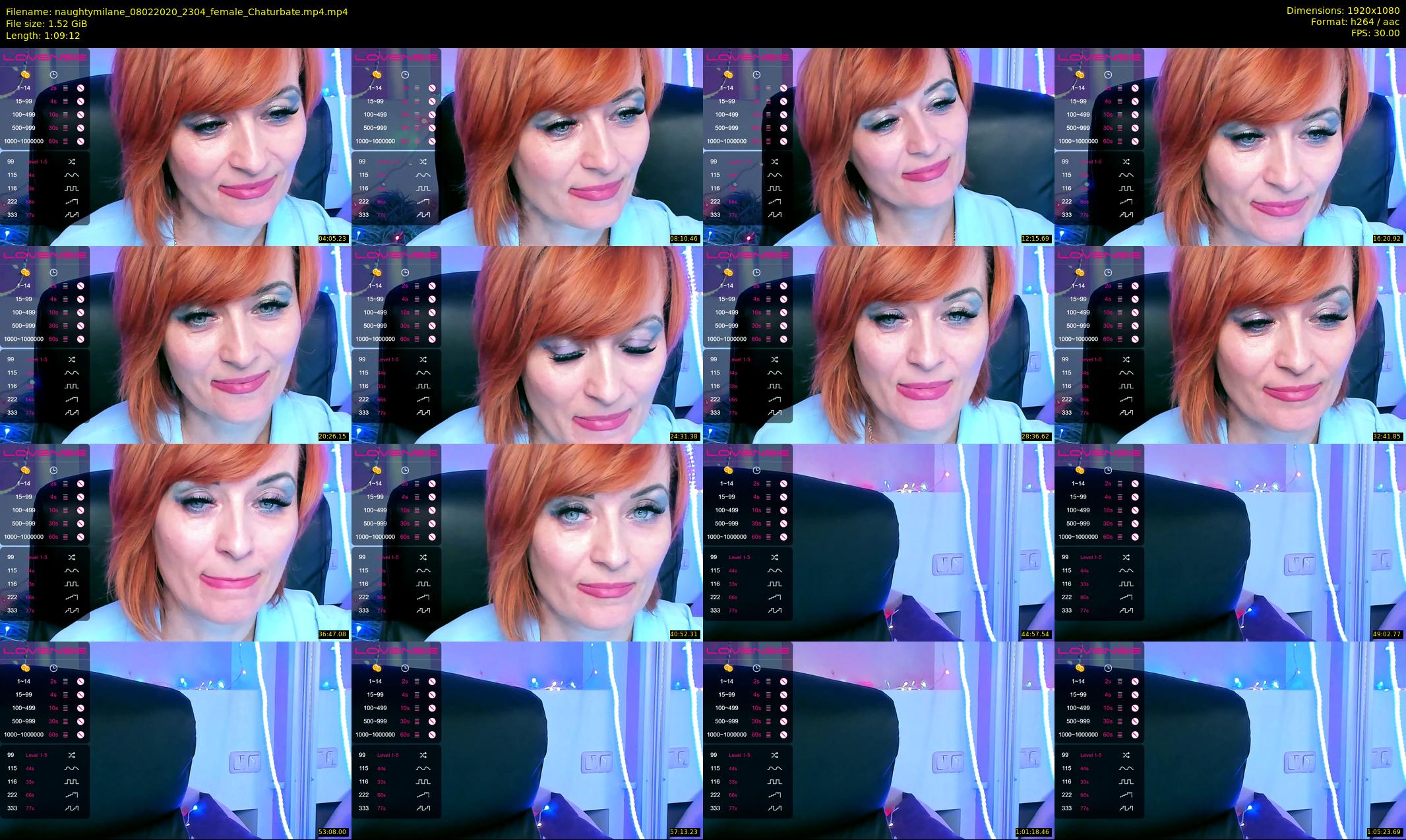 naughtymilane — 70 minute Chaturbate female cam show recording, 1080p, Feb 8, 2020
