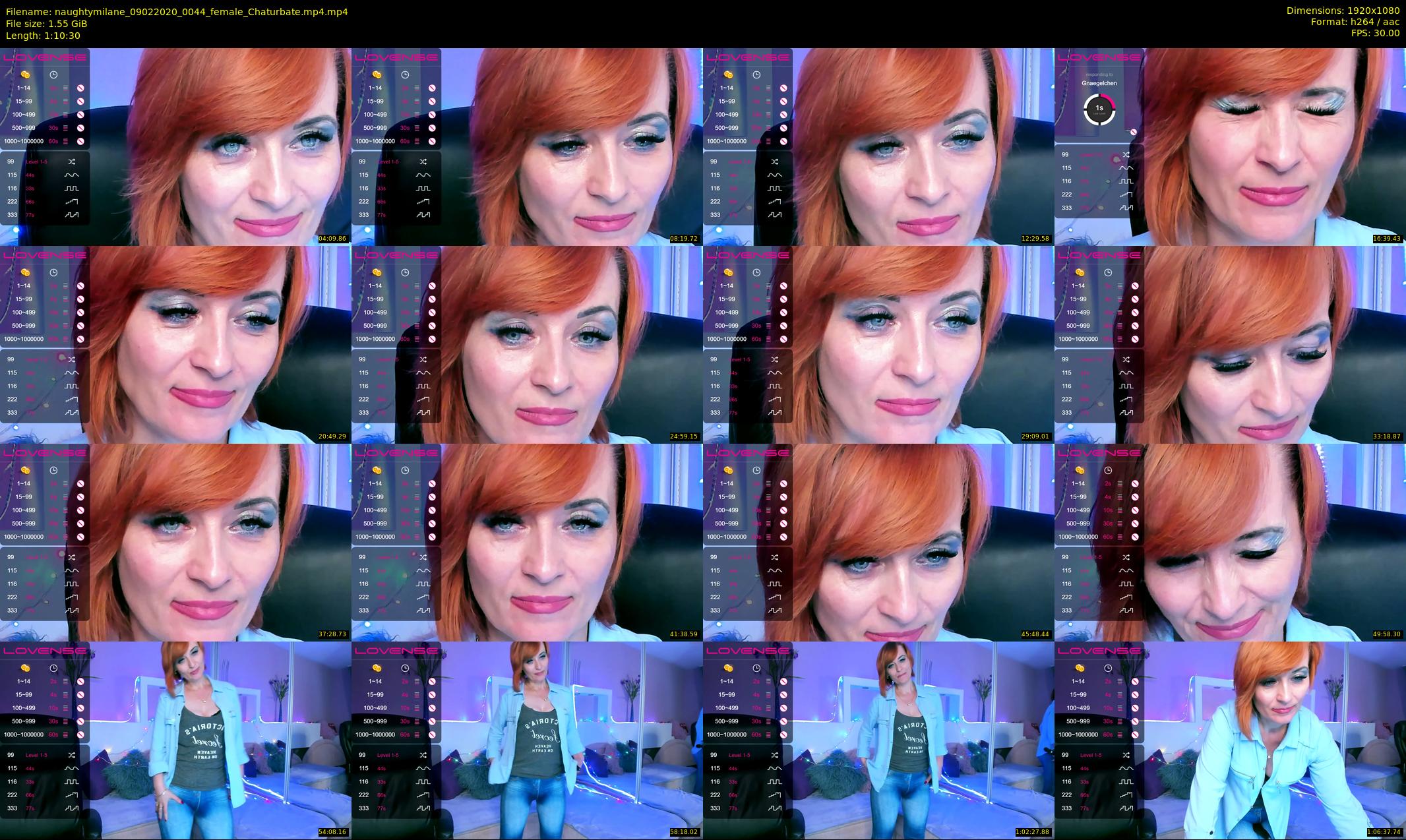 naughtymilane — 71 minute Chaturbate female cam show recording, 1080p, Feb 9, 2020