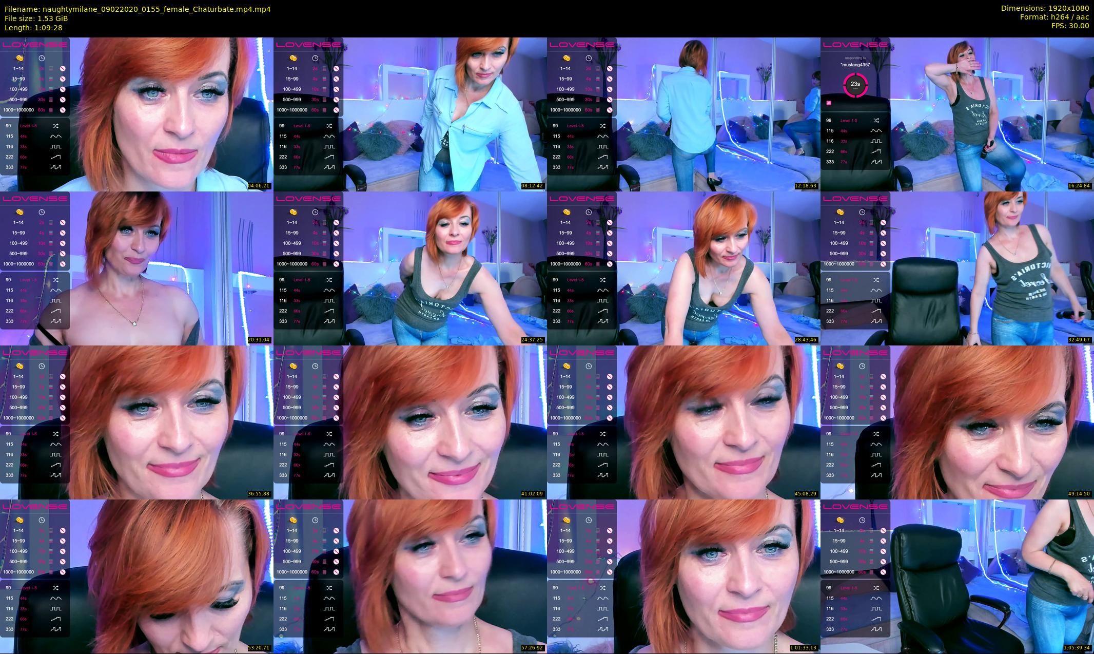 naughtymilane — 70 minute Chaturbate female cam show recording, 1080p, Feb 9, 2020