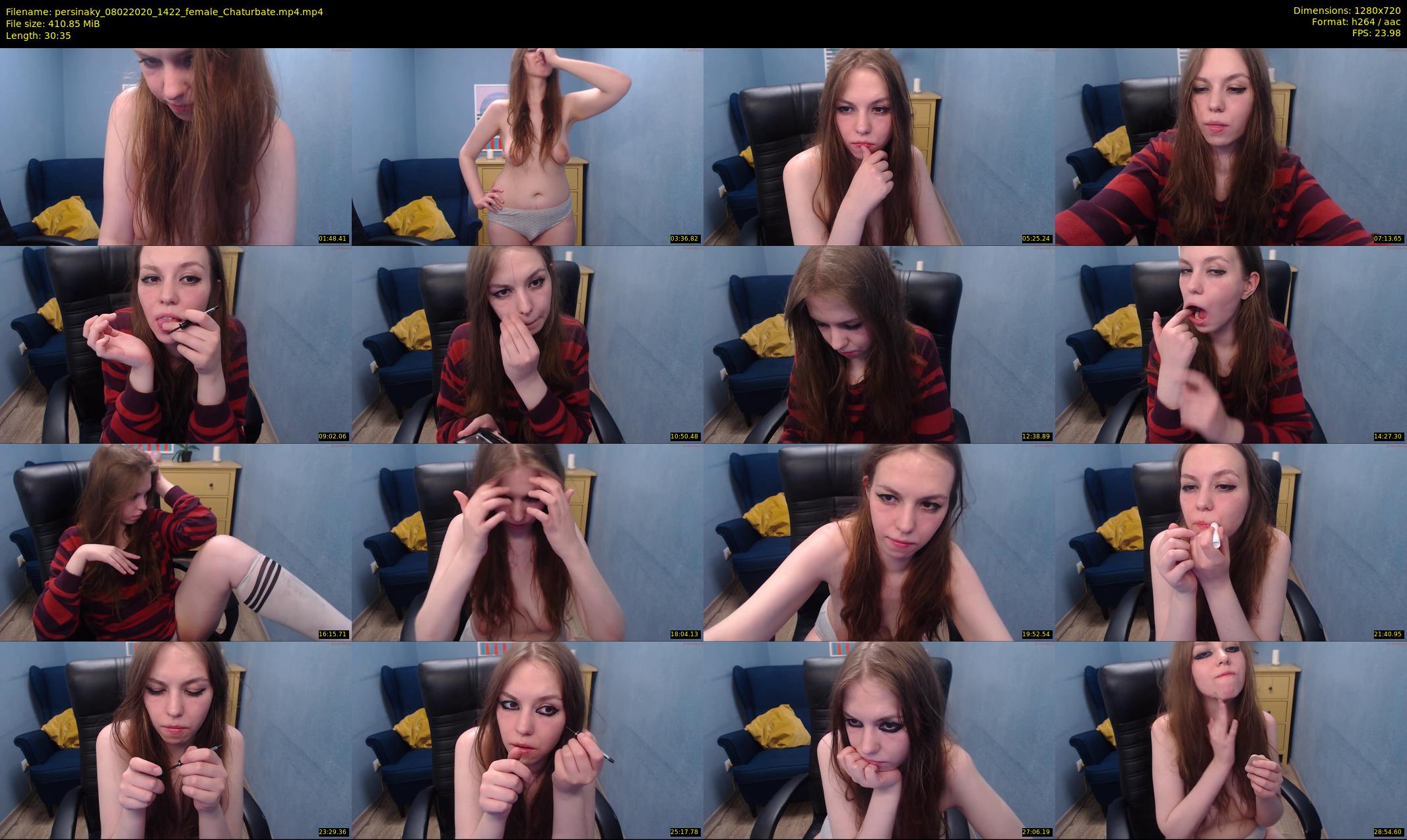 persinaky — 31 minute Chaturbate female cam show recording, 720p, Feb 8, 2020