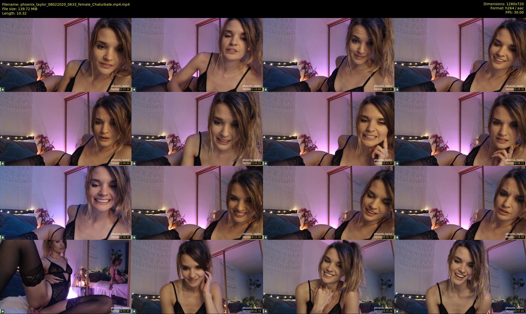 phoenix_taylor — 11 minute Chaturbate female cam show recording, 720p, Feb 8, 2020