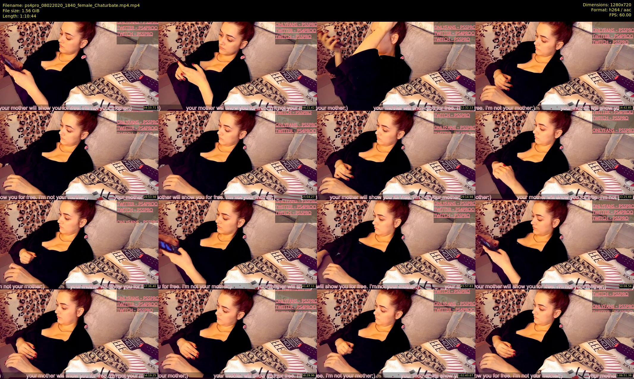 ps4pro — 71 minute Chaturbate female cam show recording, 720p, Feb 8, 2020