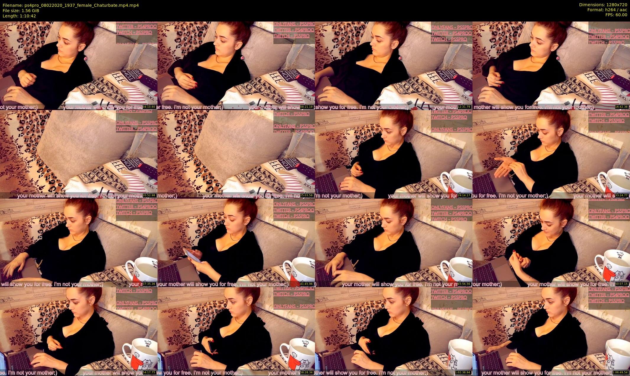 ps4pro — 71 minute Chaturbate female cam show recording, 720p, Feb 8, 2020