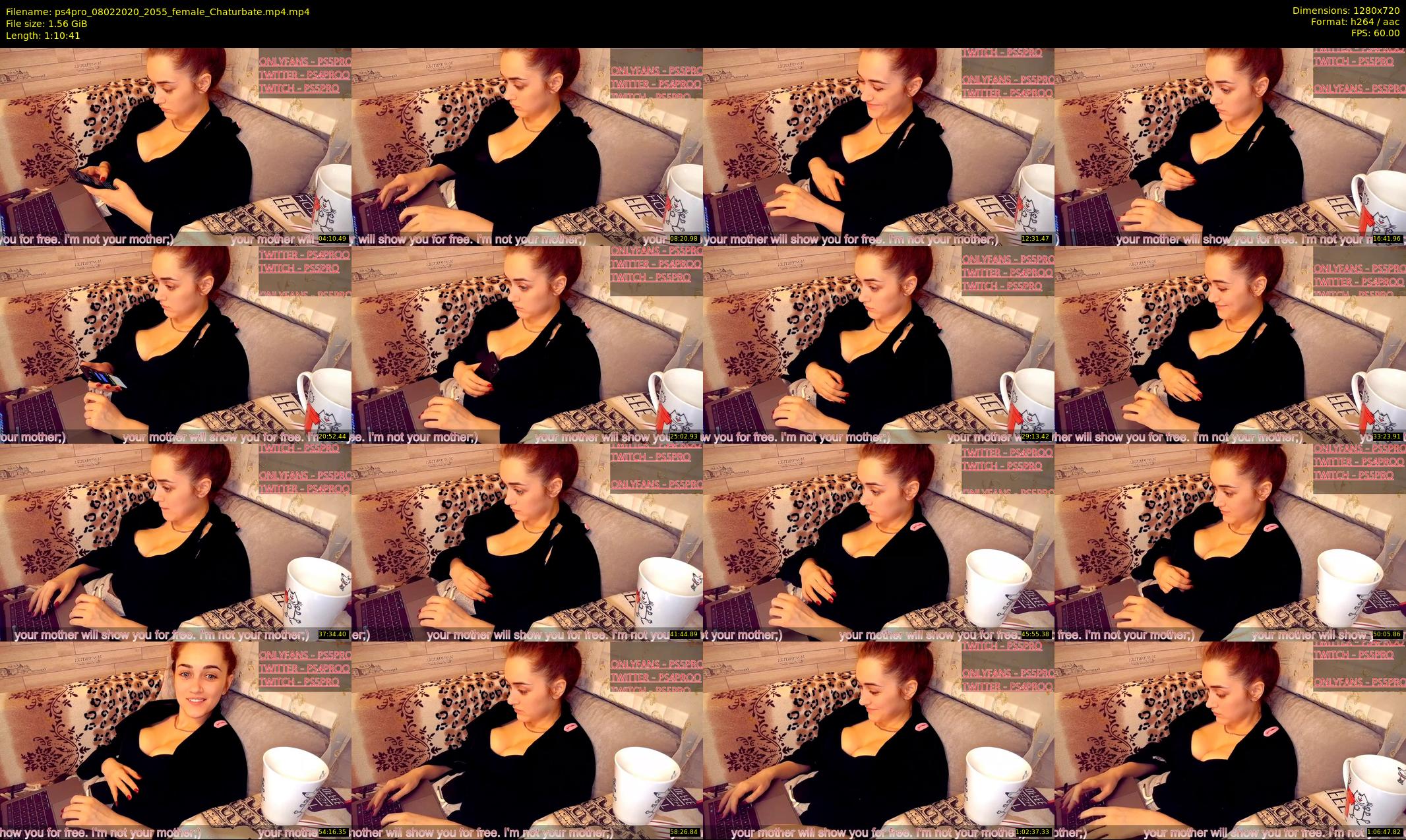 ps4pro — 71 minute Chaturbate female cam show recording, 720p, Feb 8, 2020