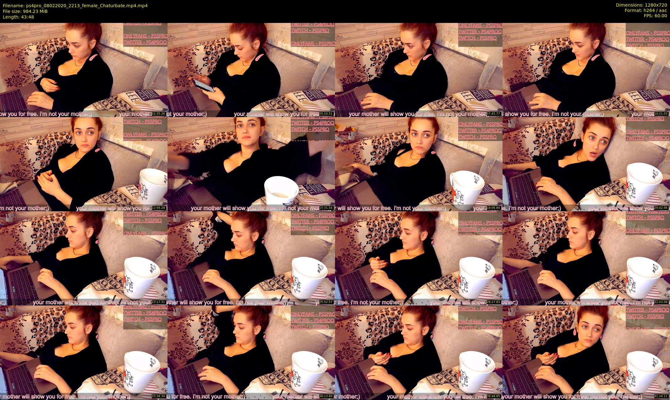 ps4pro — 44 minute Chaturbate female cam show recording, 720p, Feb 8, 2020
