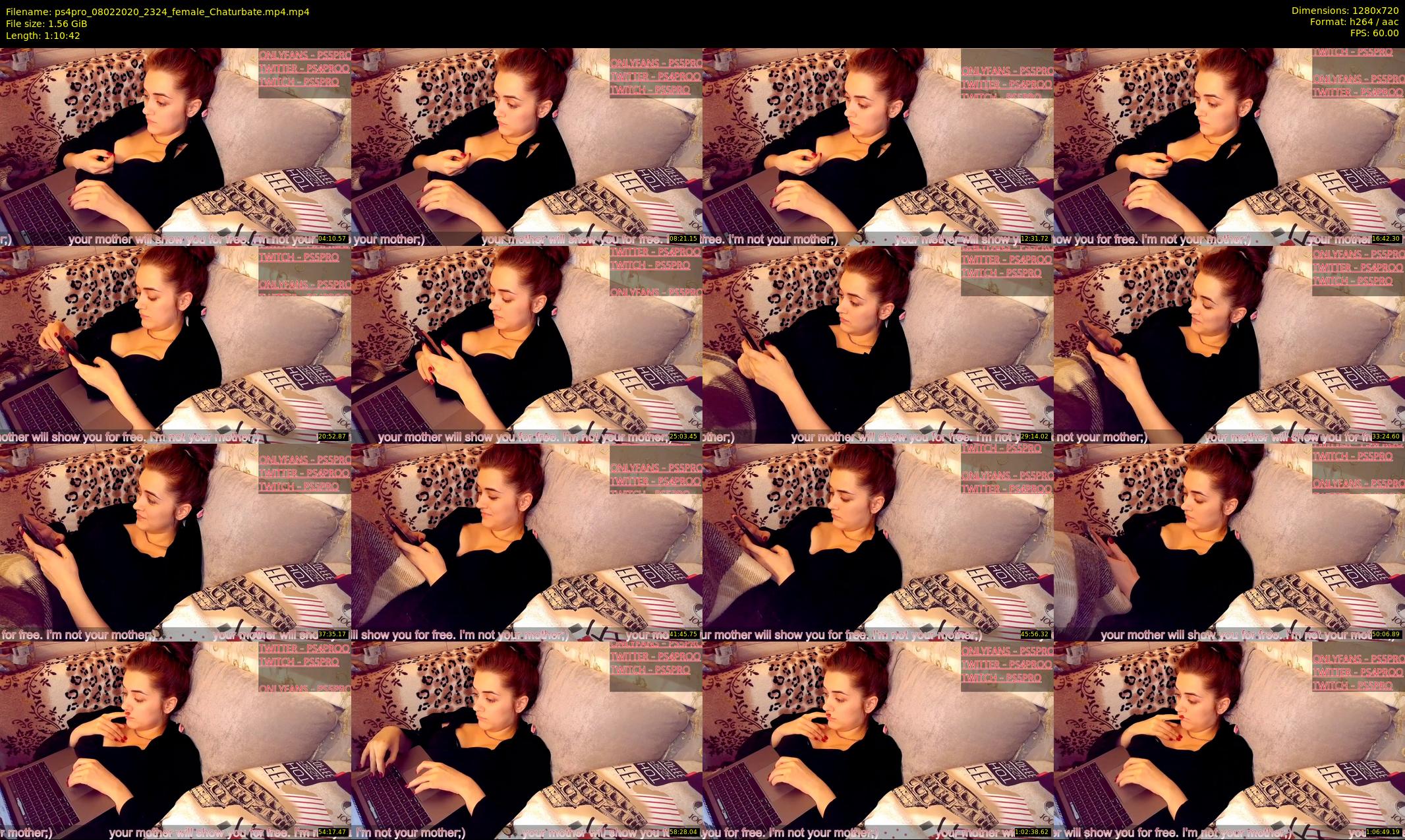ps4pro — 71 minute Chaturbate female cam show recording, 720p, Feb 8, 2020