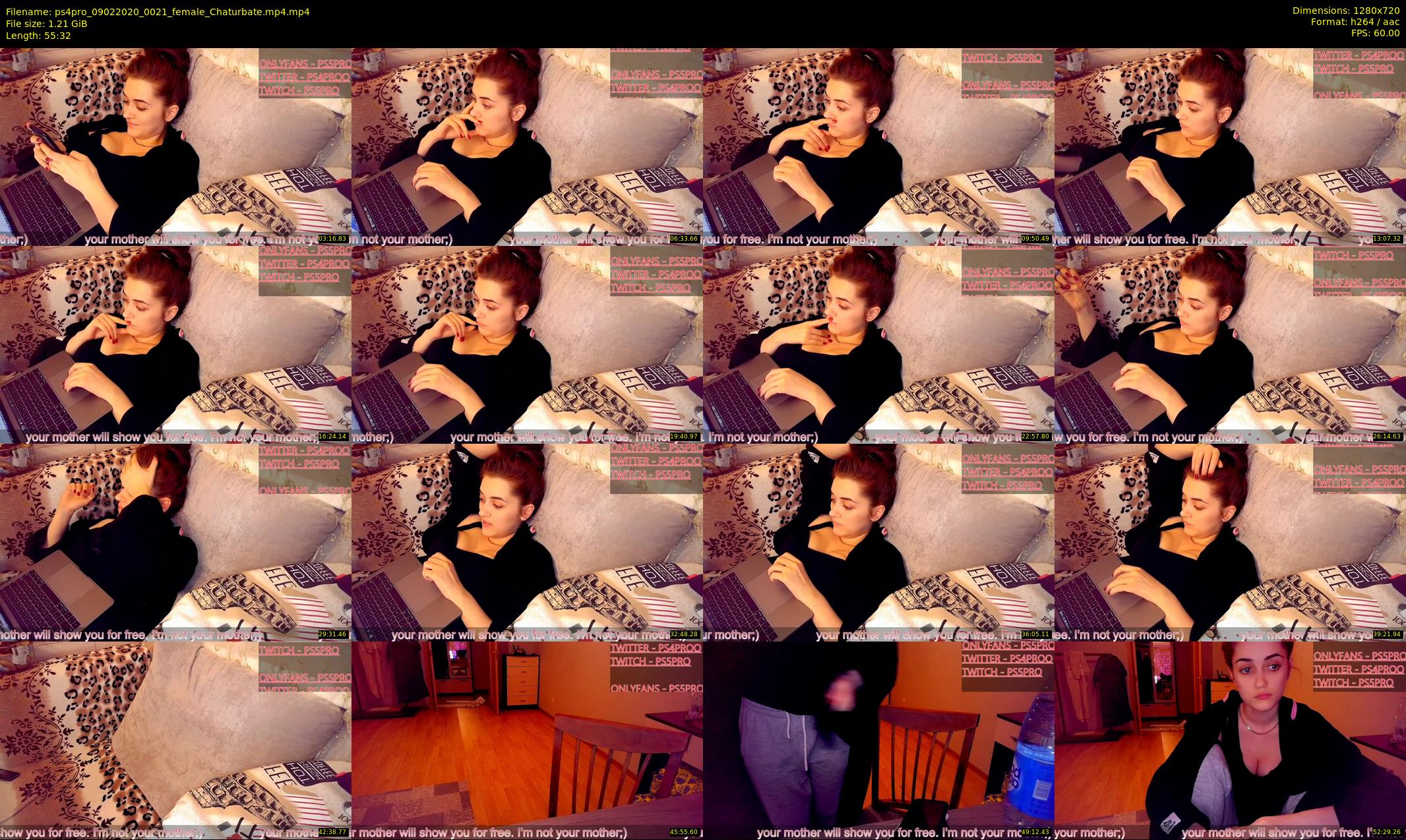 ps4pro — 56 minute Chaturbate female cam show recording, 720p, Feb 9, 2020