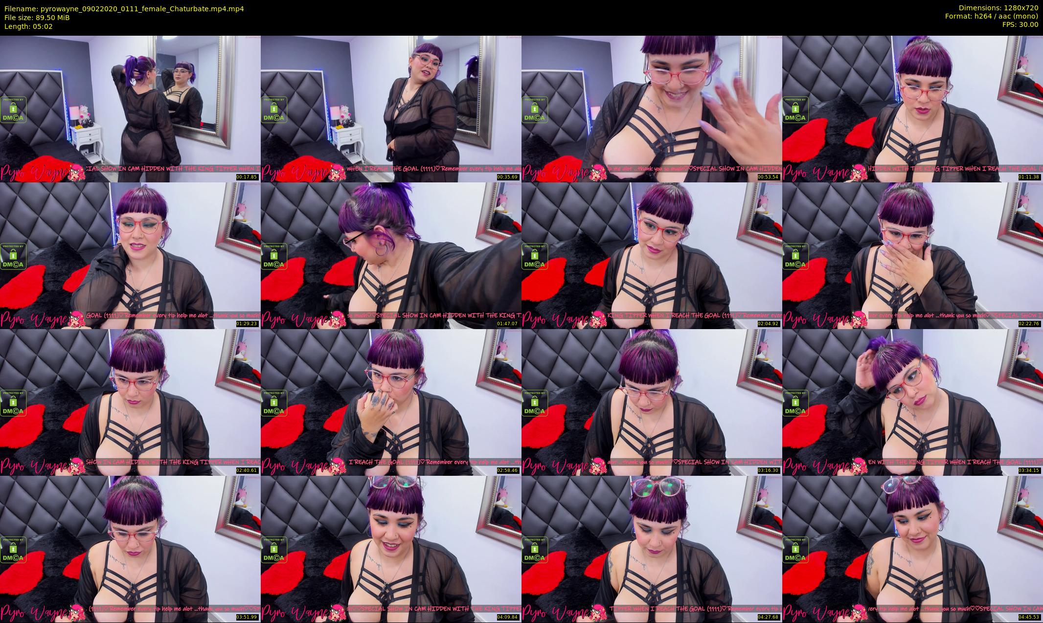 pyrowayne — 6 minute Chaturbate female cam show recording, 720p, Feb 9, 2020