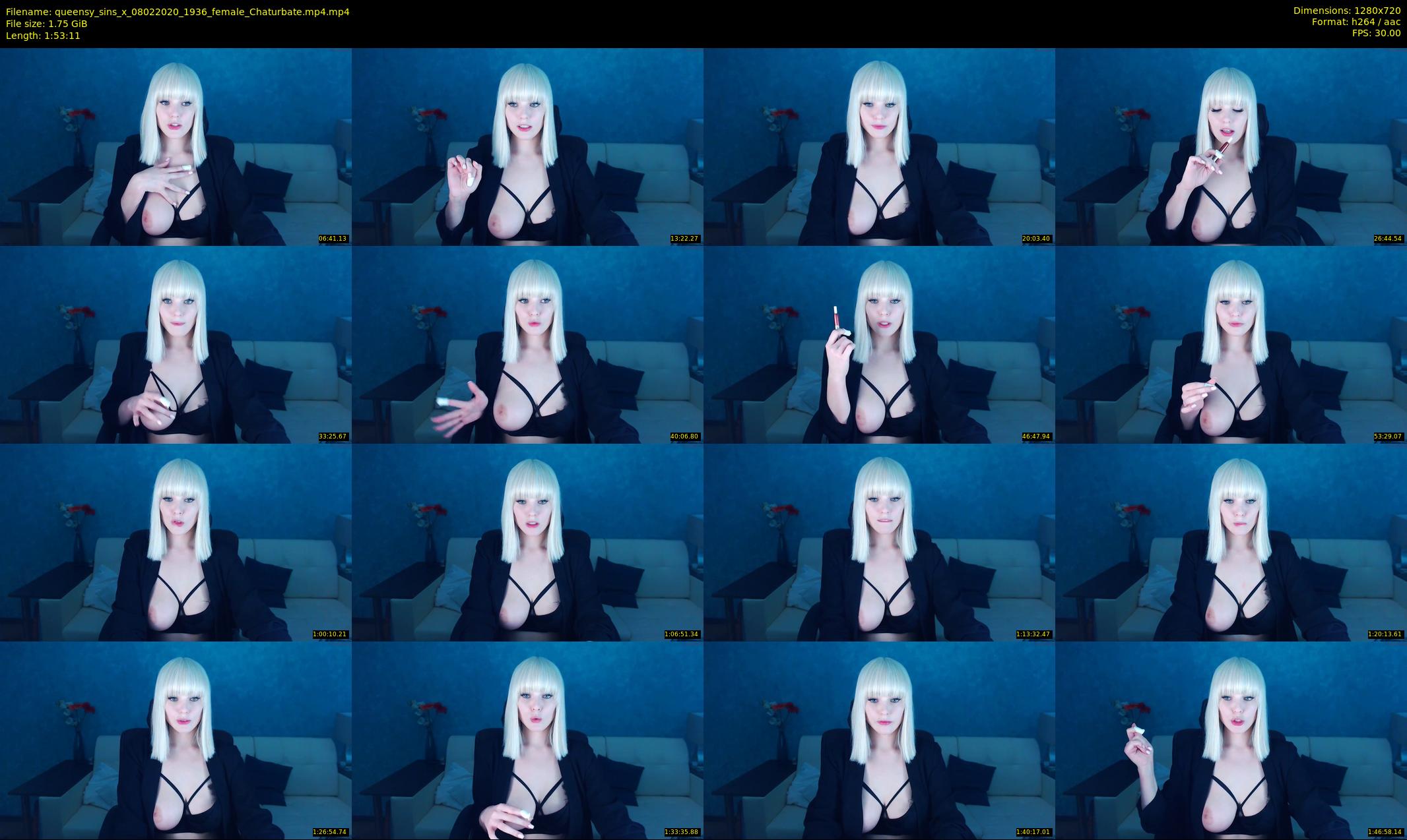 queensy_sins_x — 114 minute Chaturbate female cam show recording, 720p, Feb 8, 2020