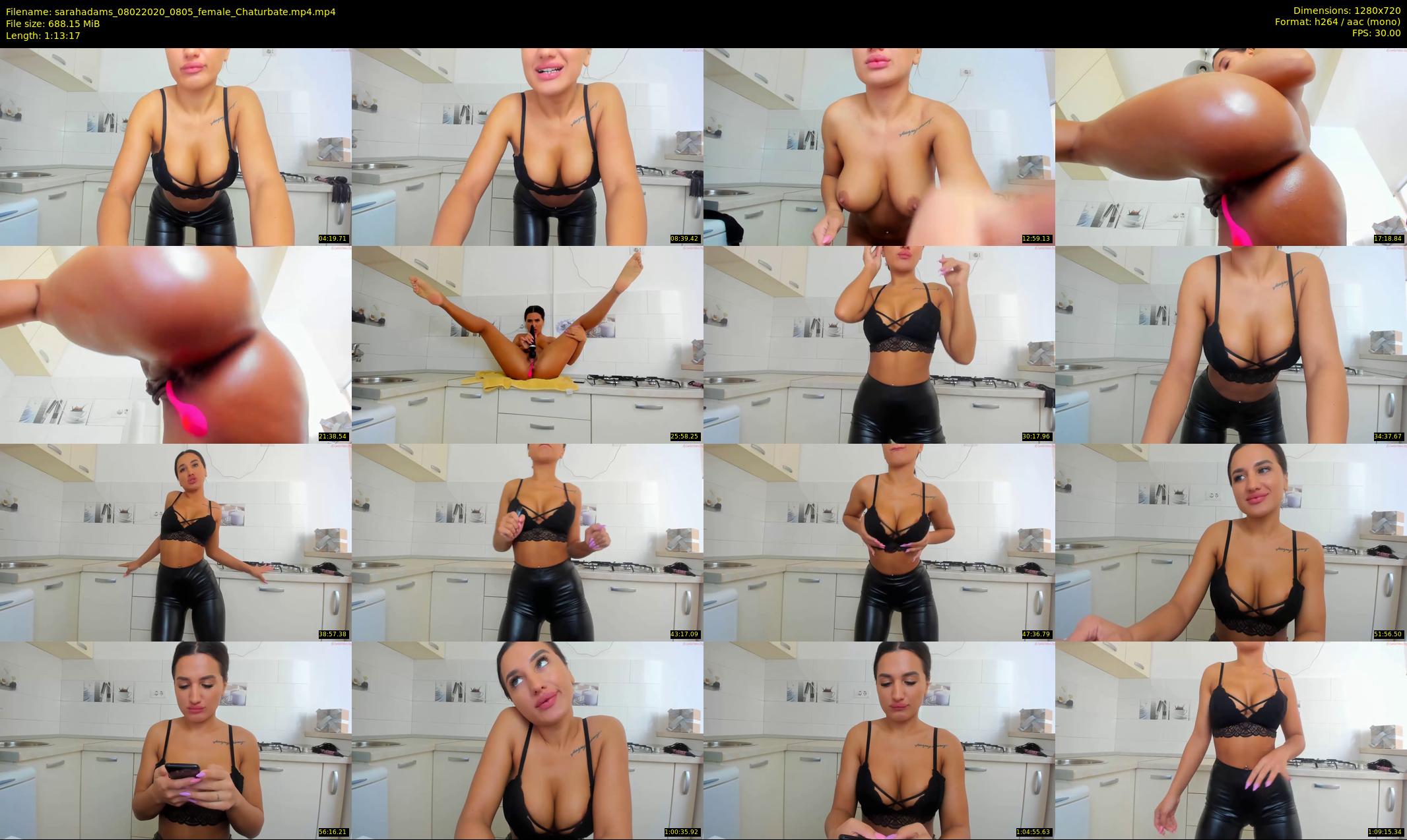 sarahadams — 74 minute Chaturbate female cam show recording, 720p, Feb 8, 2020