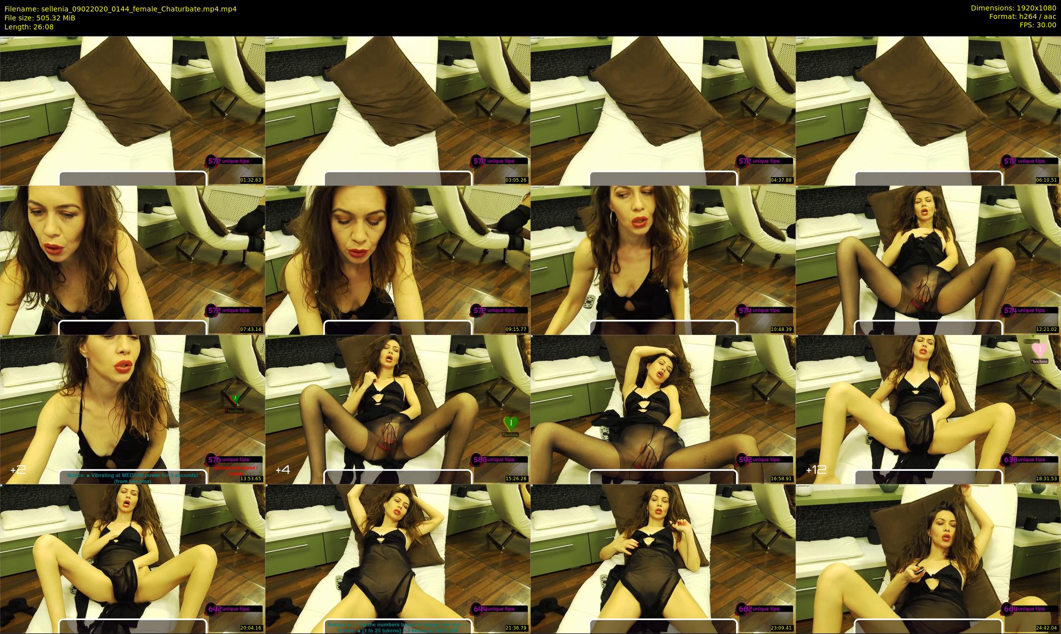 sellenia — 27 minute Chaturbate female cam show recording, 1080p, Feb 9, 2020