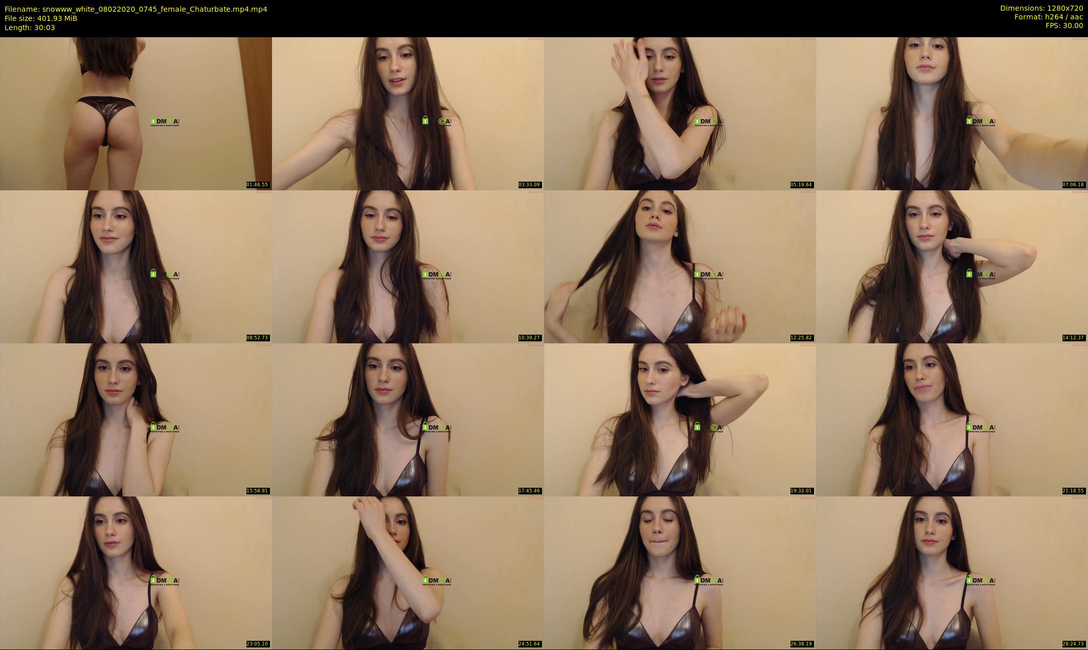 snowww_white — 31 minute Chaturbate female cam show recording, 720p, Feb 8, 2020