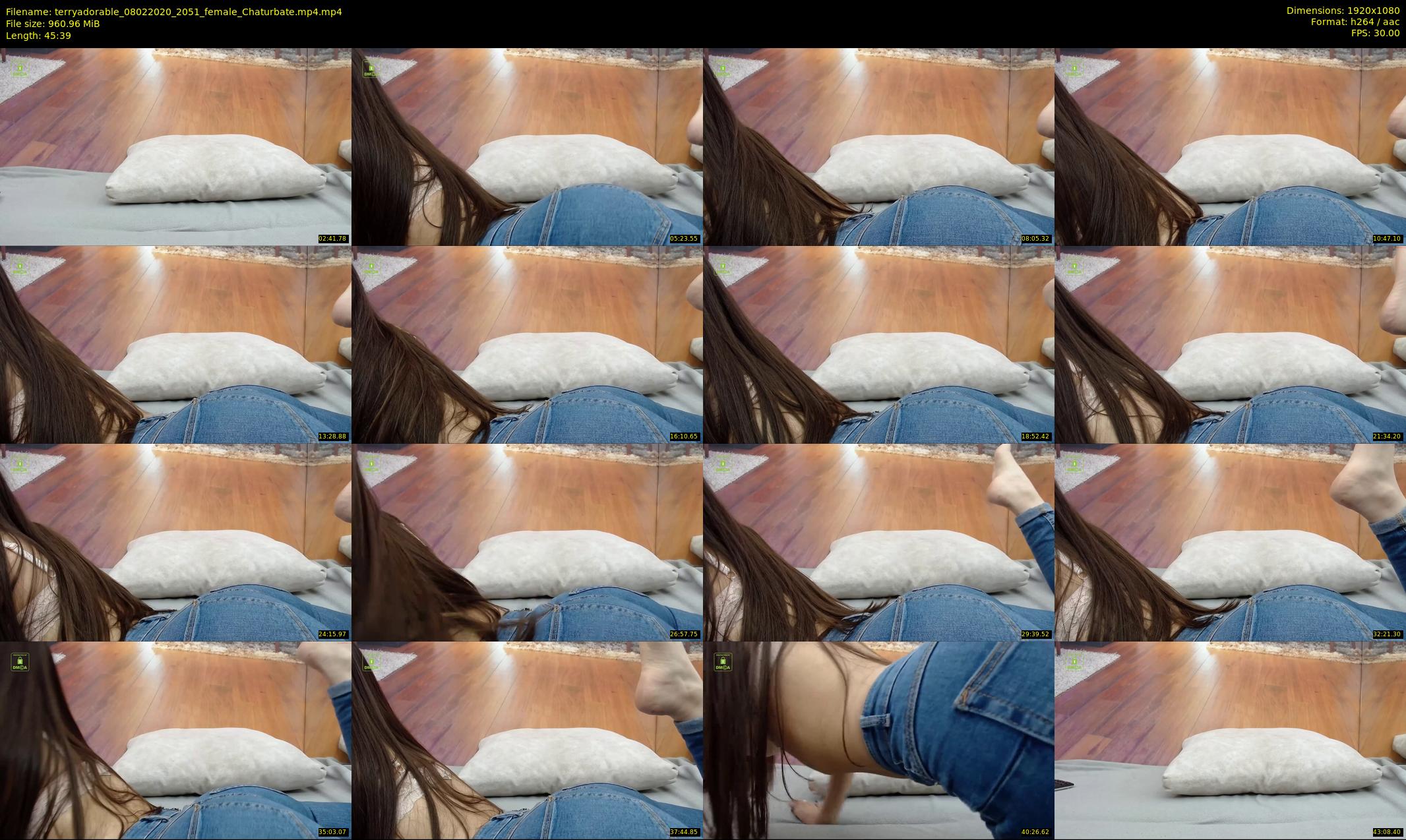 terryadorable — 46 minute Chaturbate female cam show recording, 1080p, Feb 8, 2020