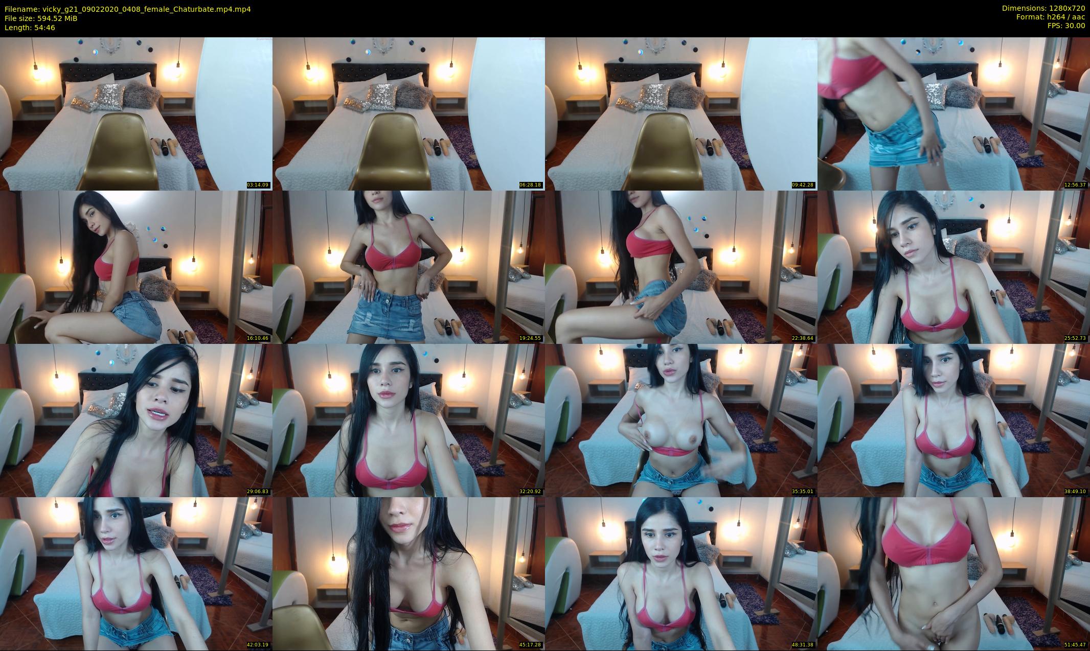 vicky_g21 — 55 minute Chaturbate female cam show recording, 720p, Feb 9, 2020