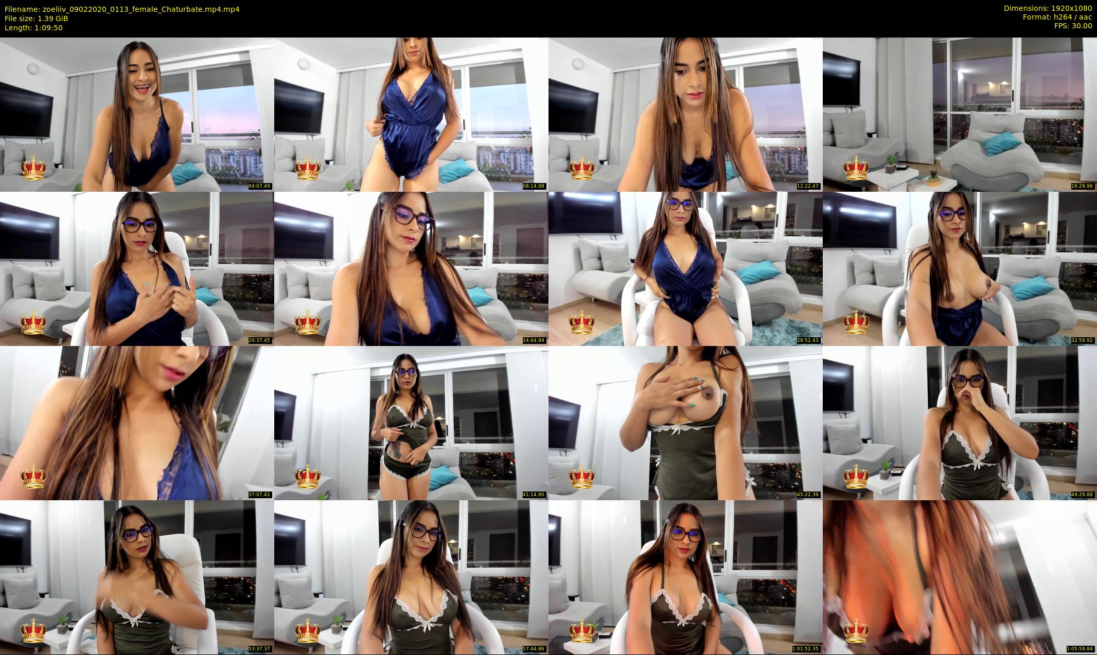 zoeliiv — 70 minute Chaturbate female cam show recording, 1080p, Feb 9, 2020