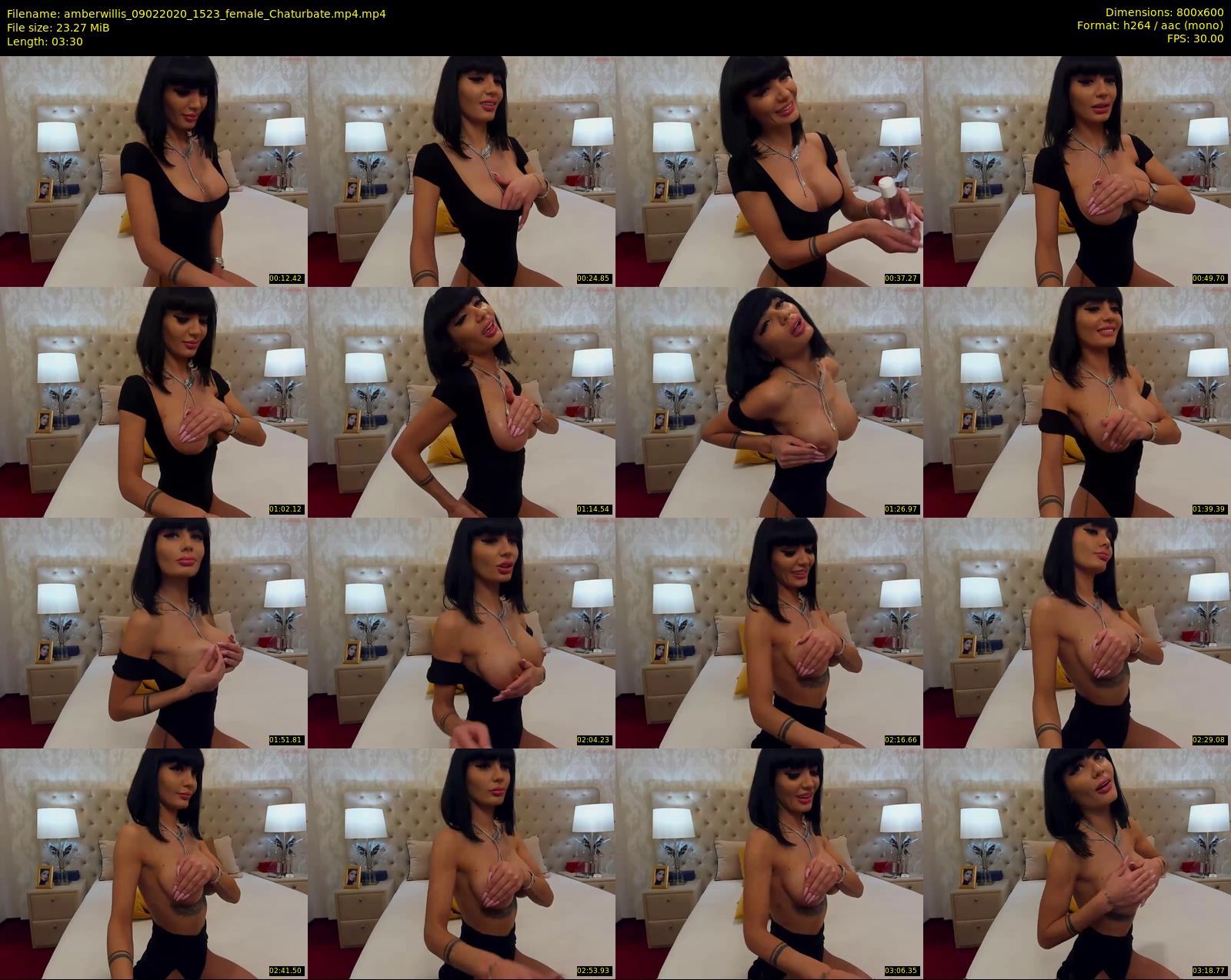 amberwillis — 4 minute Chaturbate female cam show recording, 480p, Feb 9, 2020