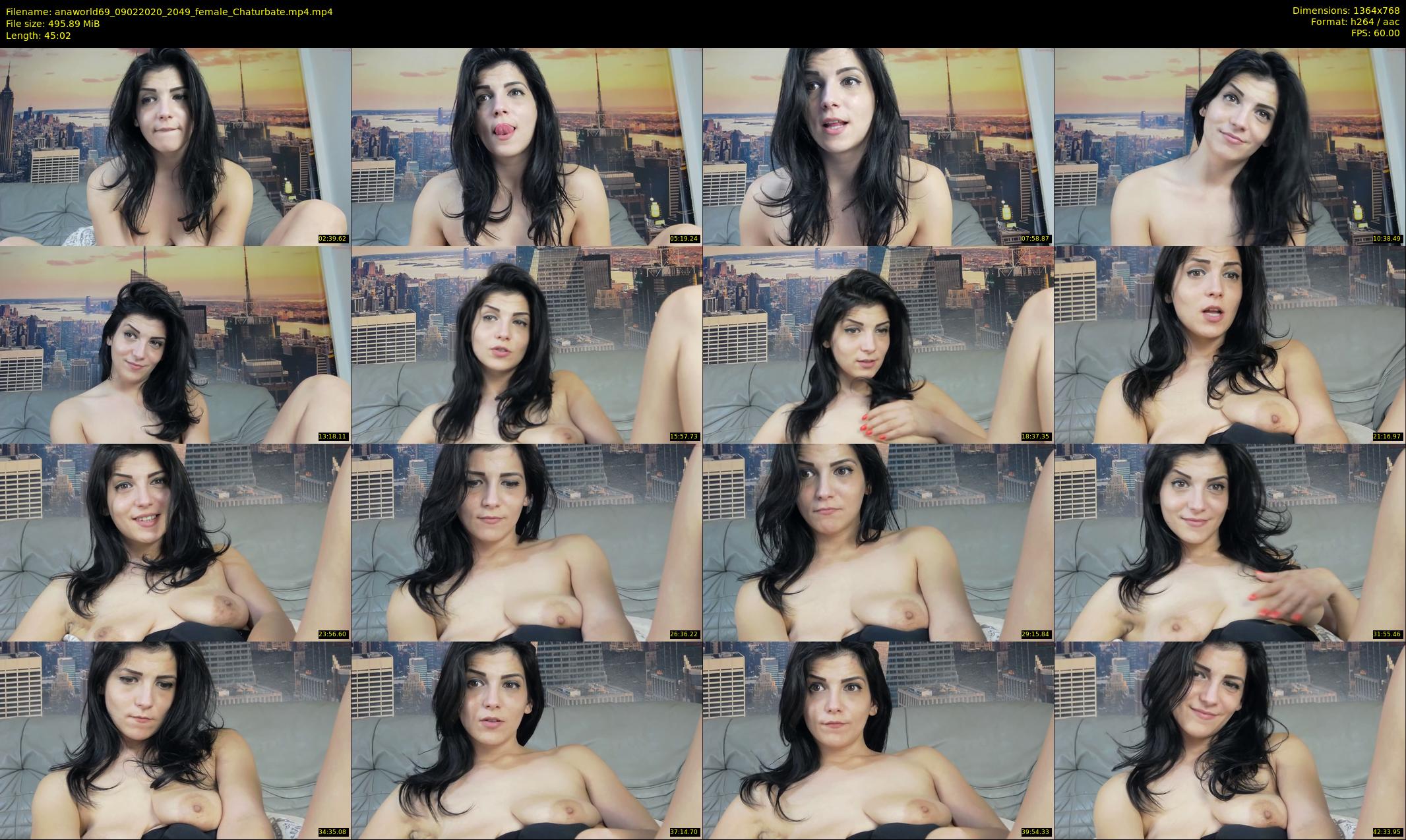 anaworld69 — 46 minute Chaturbate female cam show recording, 720p, Feb 9, 2020