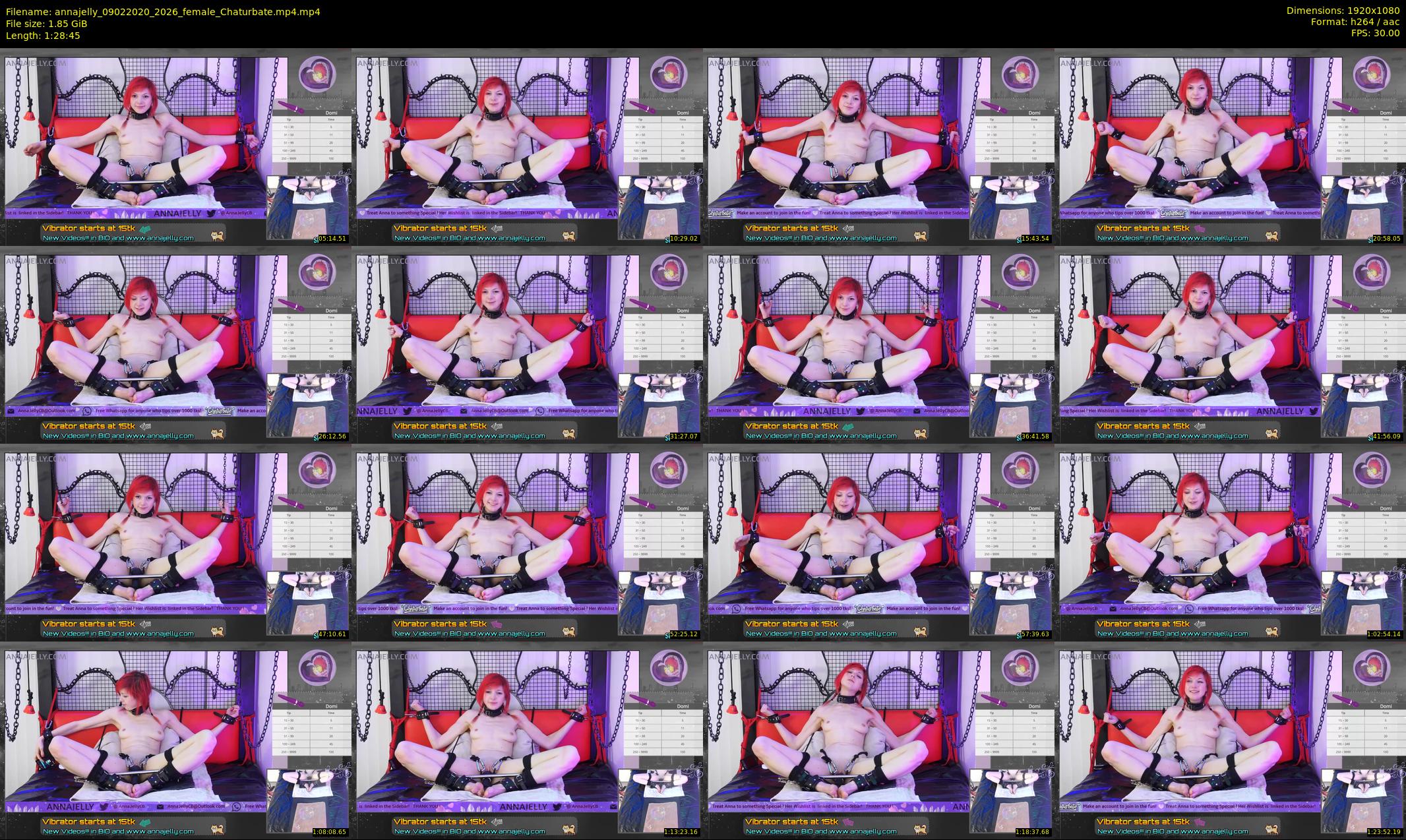 annajelly — 89 minute Chaturbate couple cam show recording, 1080p, Feb 9, 2020