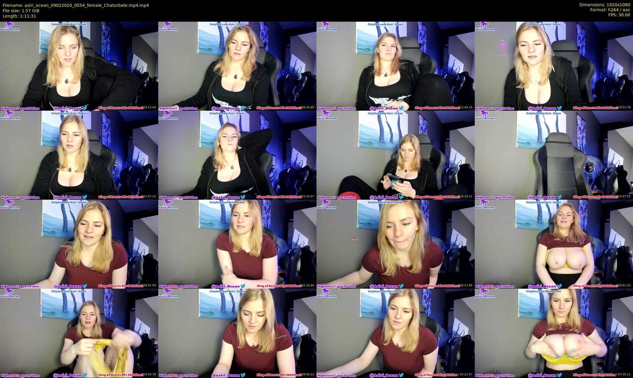 asiri_ocean — 72 minute Chaturbate female cam show recording, 1080p, Feb 9, 2020