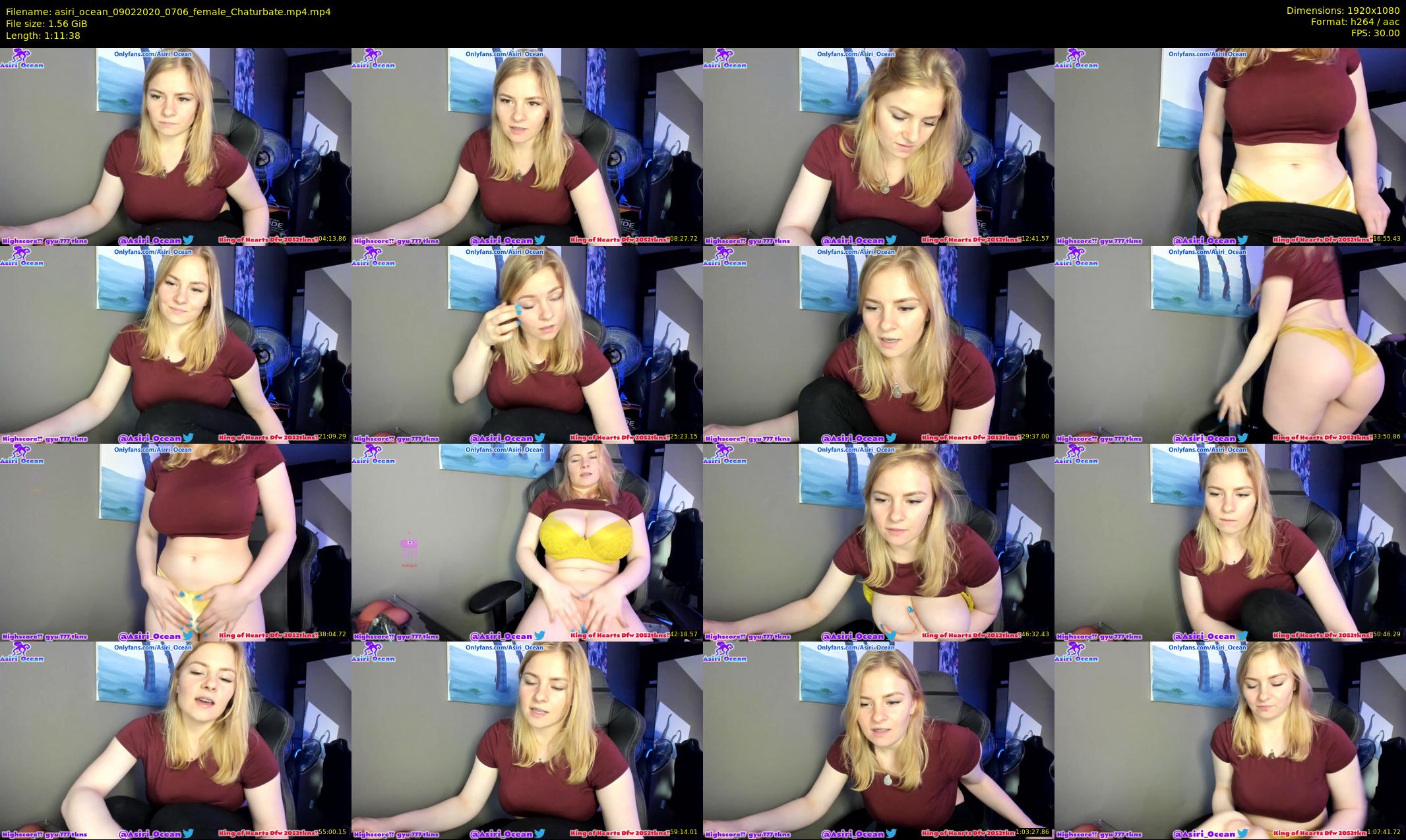 asiri_ocean — 72 minute Chaturbate female cam show recording, 1080p, Feb 9, 2020