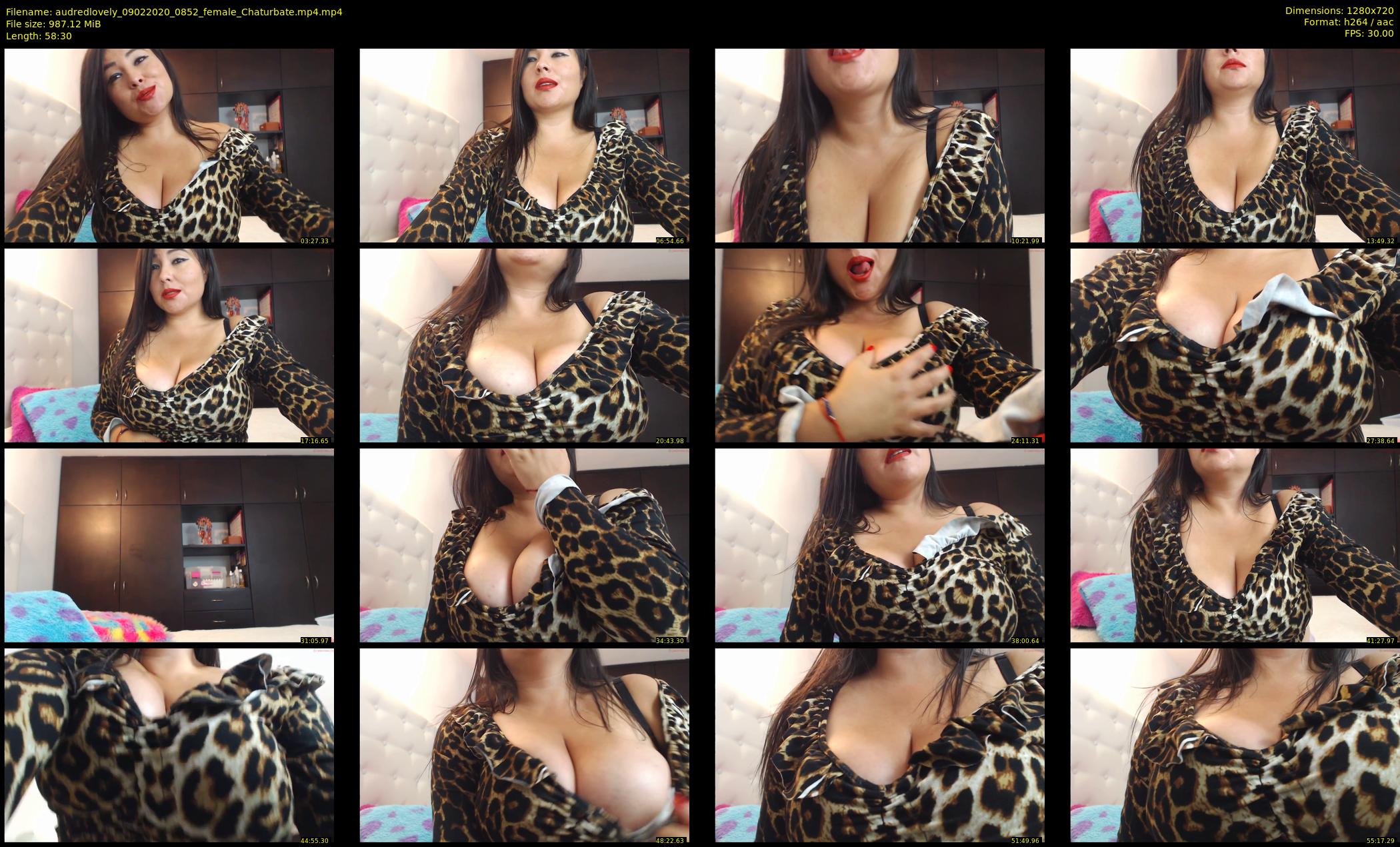 audredlovely — 59 minute Chaturbate female cam show recording, 720p, Feb 9, 2020