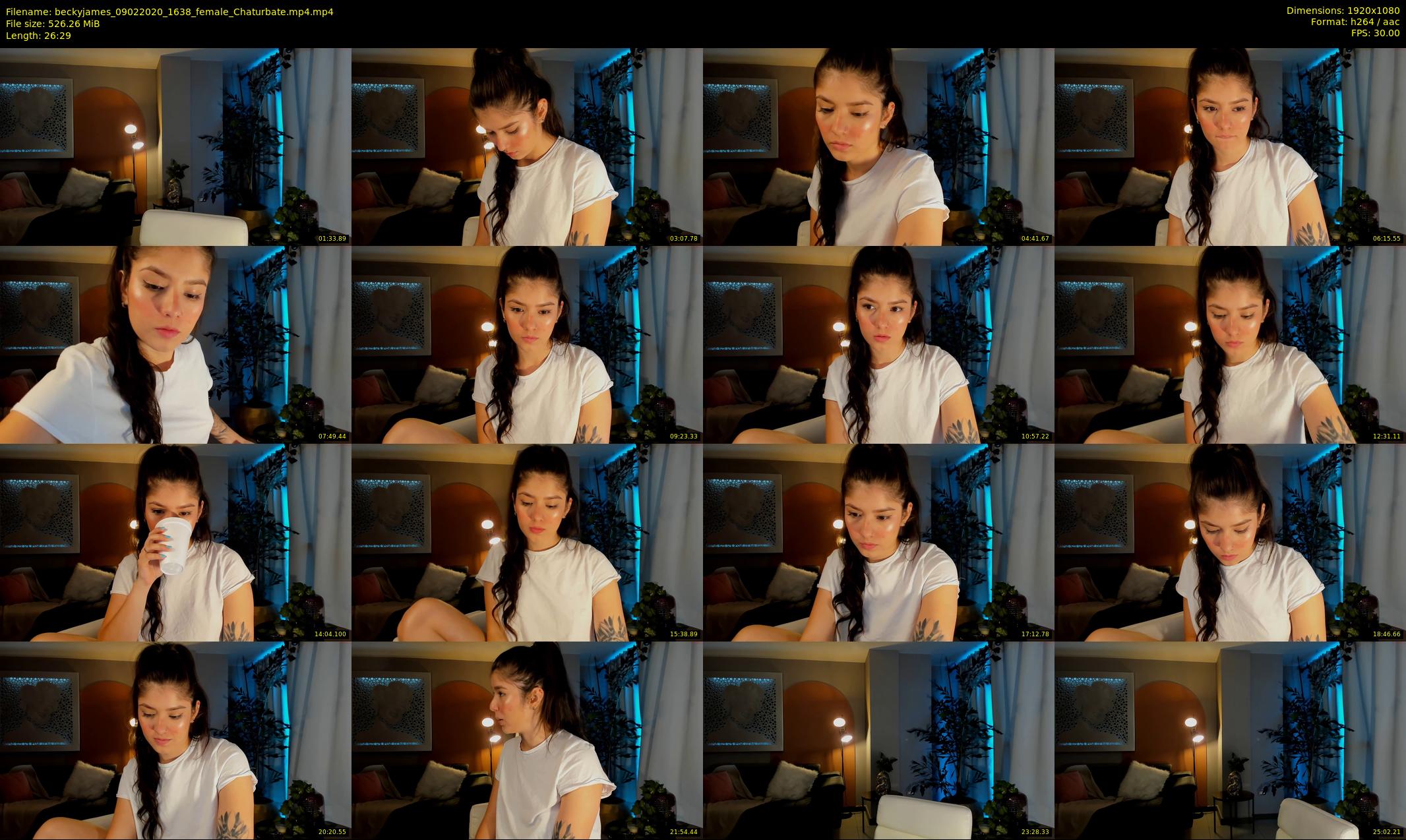 beckyjames — 27 minute Chaturbate female cam show recording, 1080p, Feb 9, 2020