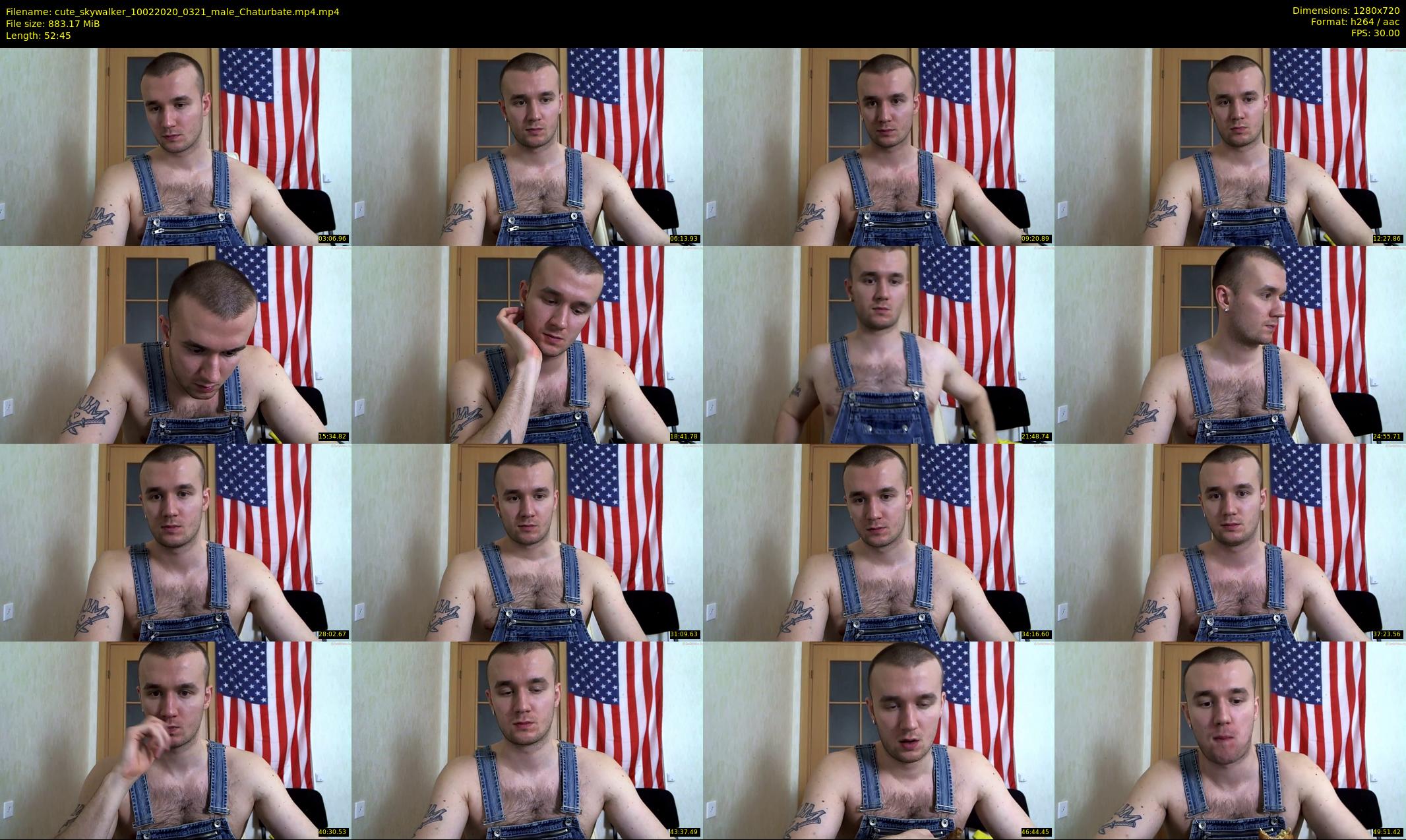 cute_skywalker — 53 minute Chaturbate male cam show recording, 720p, Feb 10, 2020