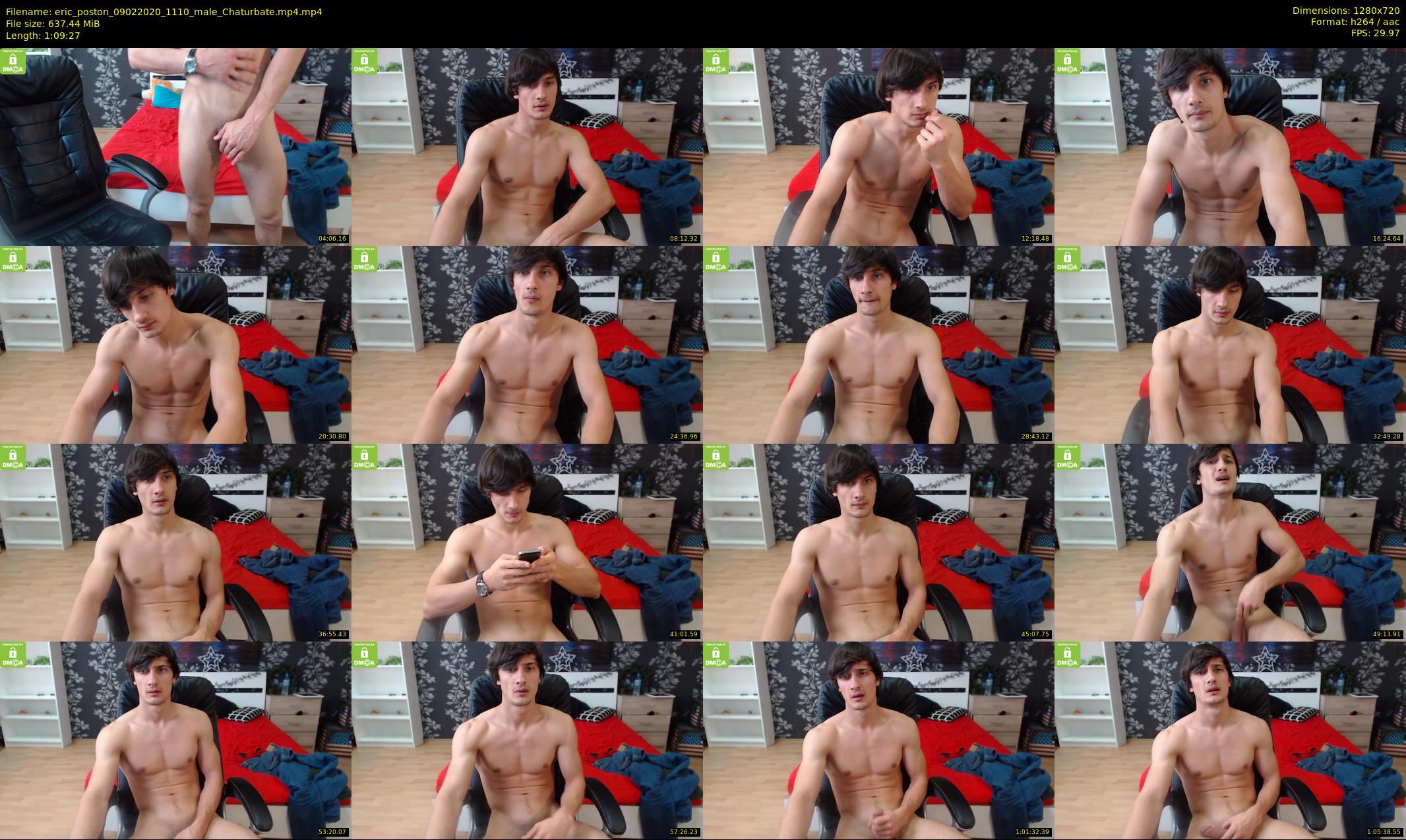eric_poston — 70 minute Chaturbate male cam show recording, 720p, Feb 9, 2020