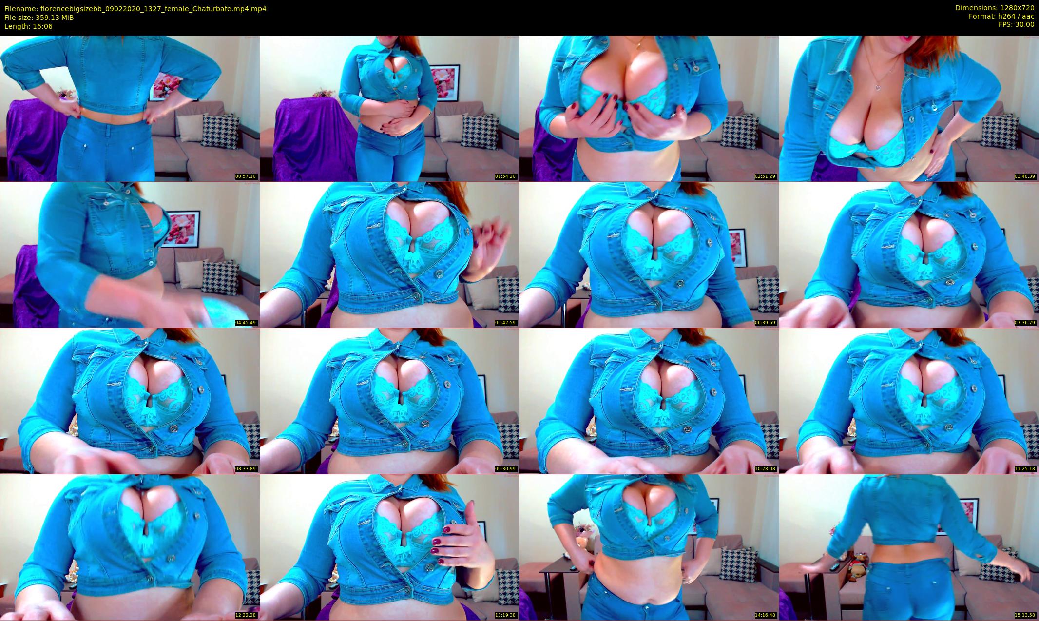 florencebigsizebb — 17 minute Chaturbate female cam show recording, 720p, Feb 9, 2020